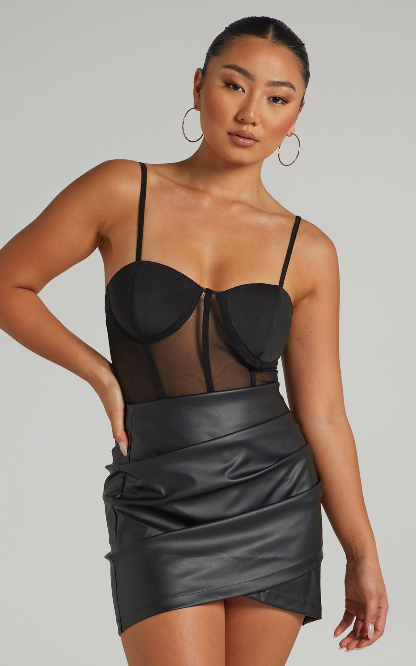 Elvera Bodysuit in Black