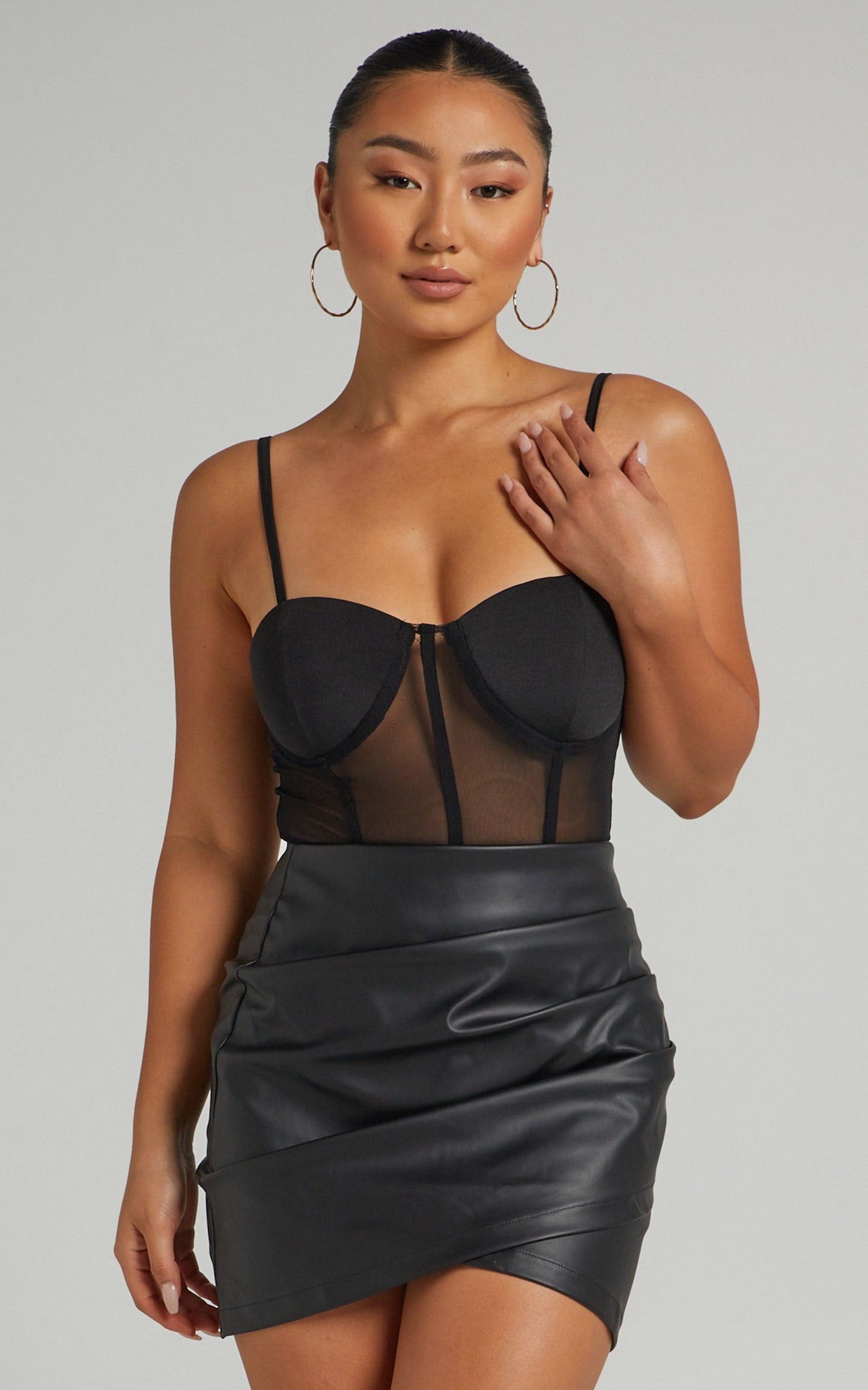Elvera Bodysuit in Black