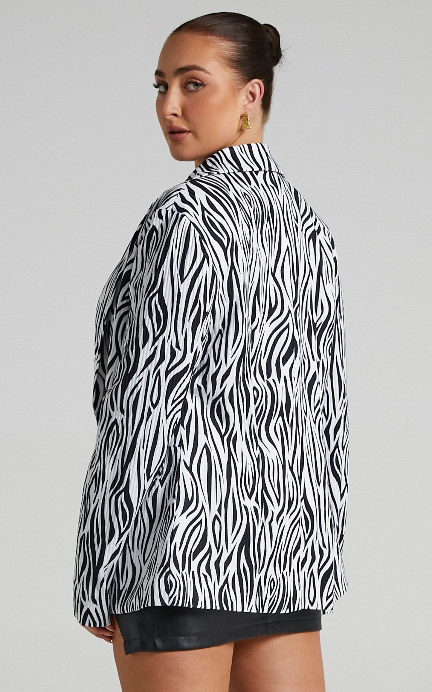 Robbia Blazer in Zebra Print
