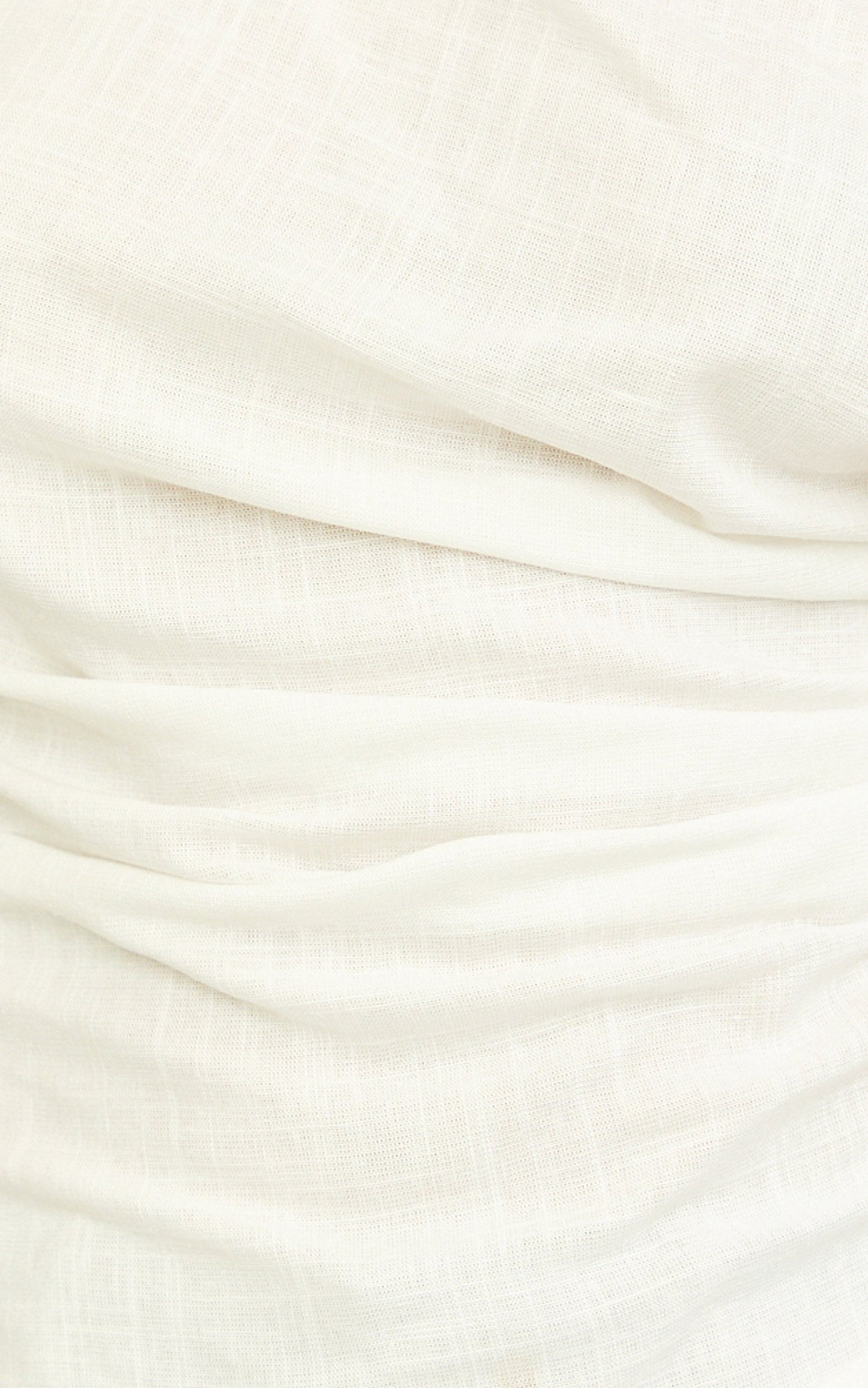 Robilyn - Off Shoulder Linen Look Top in White