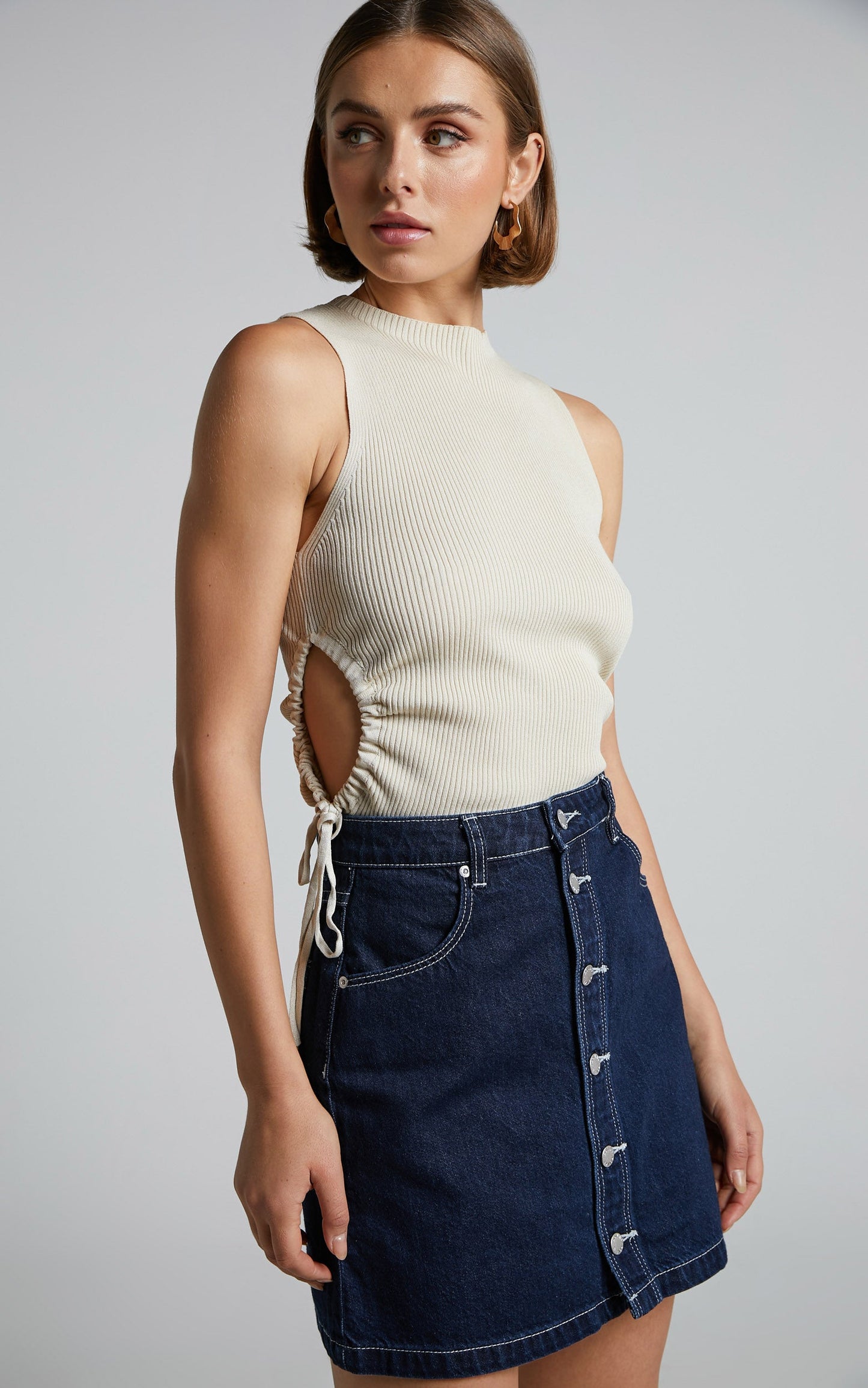 Rolla's - A-LINE MINI DANTE in Organic Dark Blue