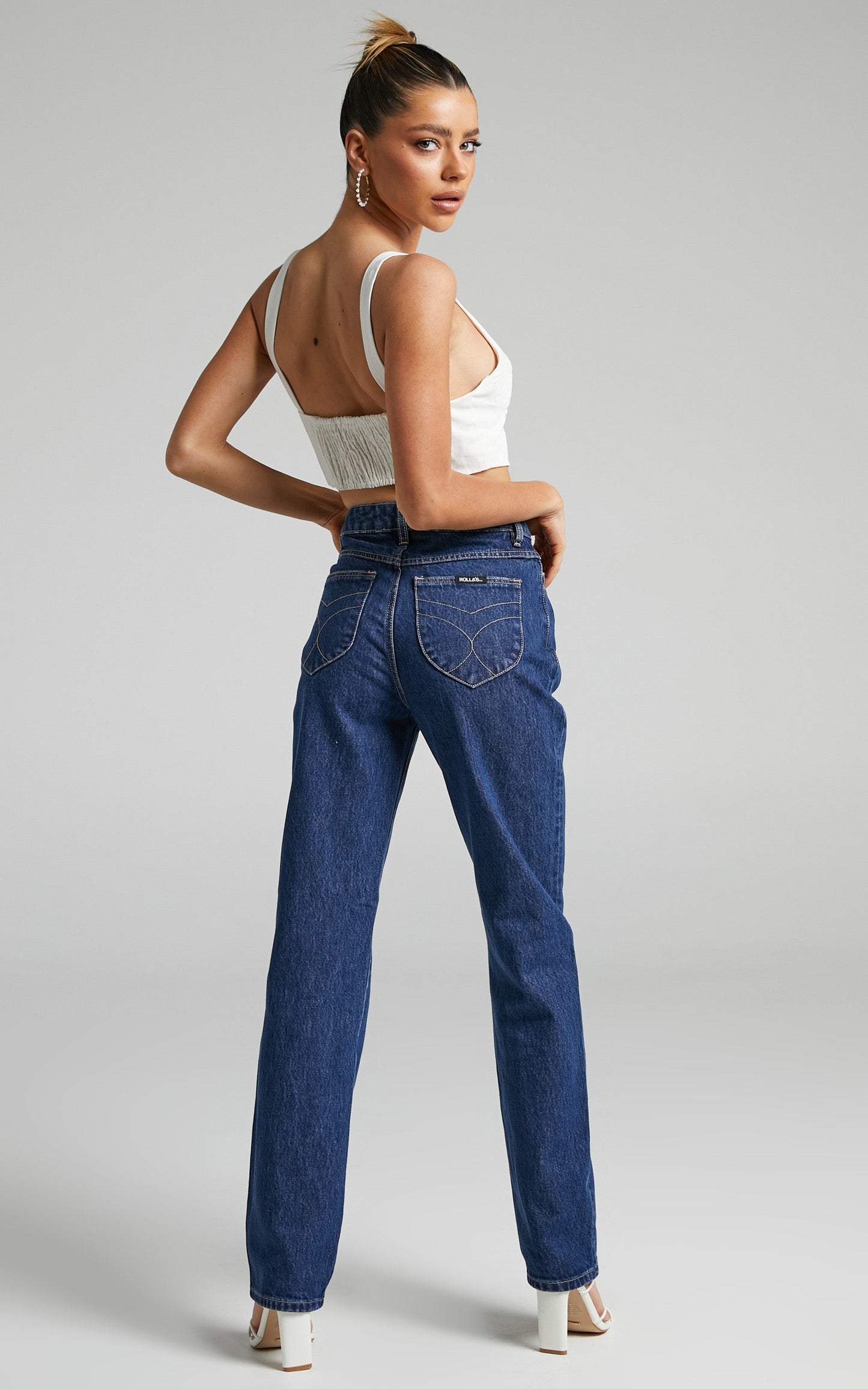 Rolla's - CLASSIC STRAIGHT JEAN in ORGANIC VINTAGE BLUE