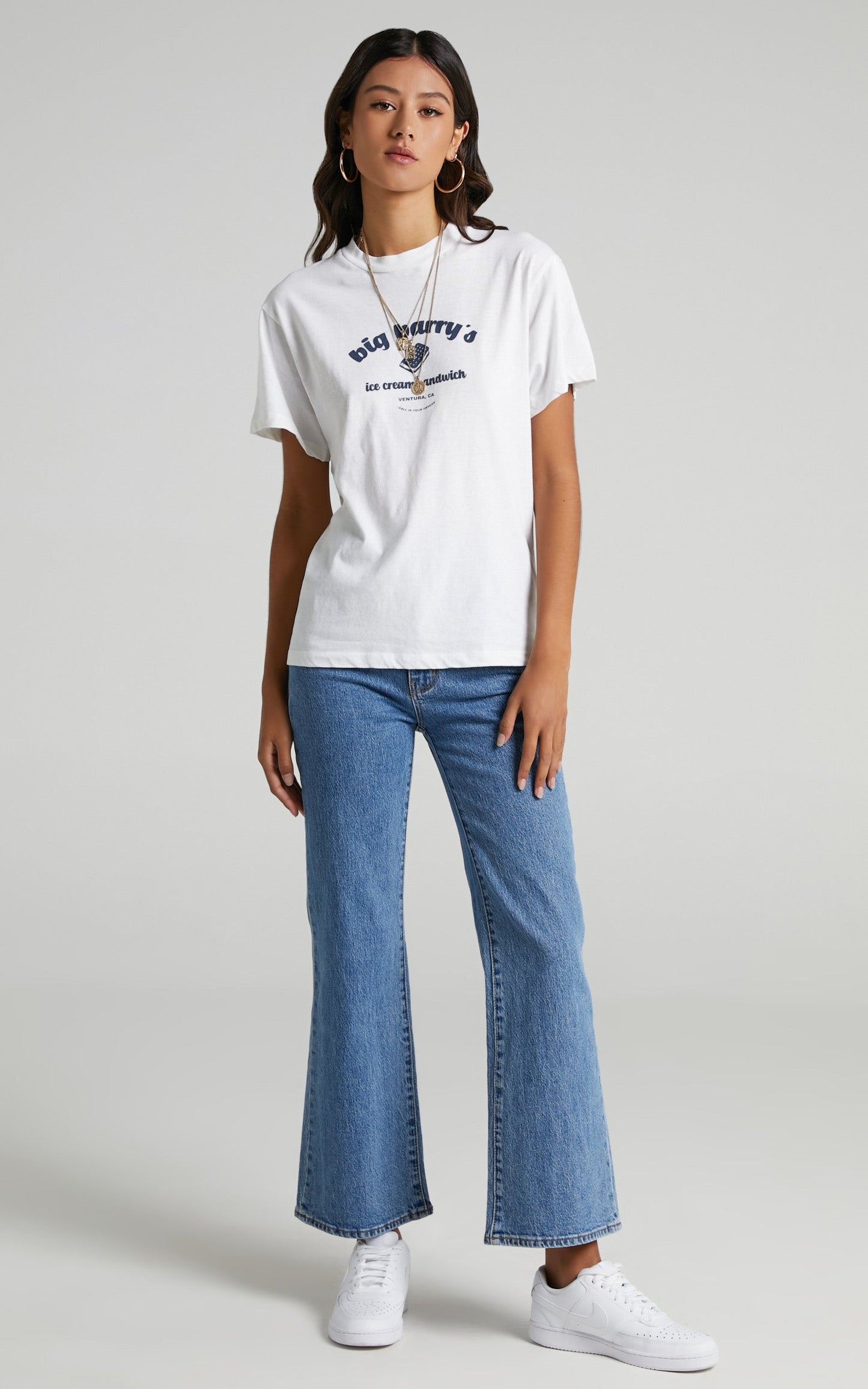 Rolla's - Big Barry Tomboy Tee in White