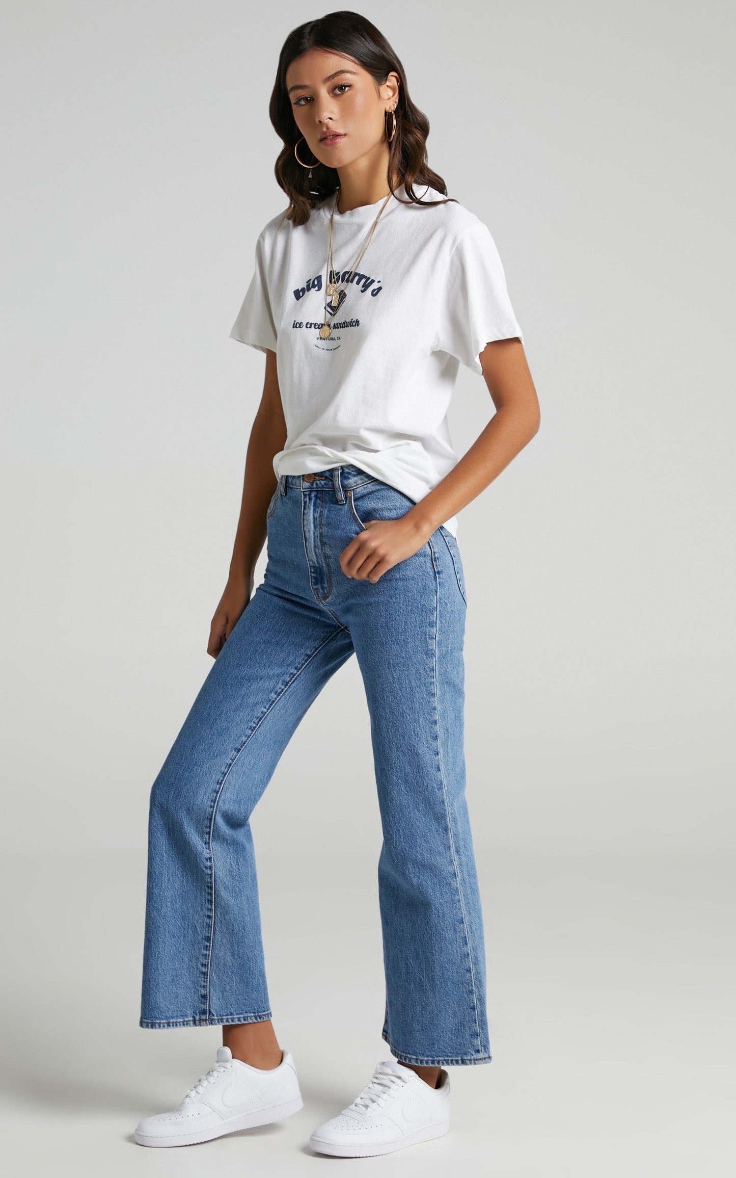 Rolla's - Big Barry Tomboy Tee in White