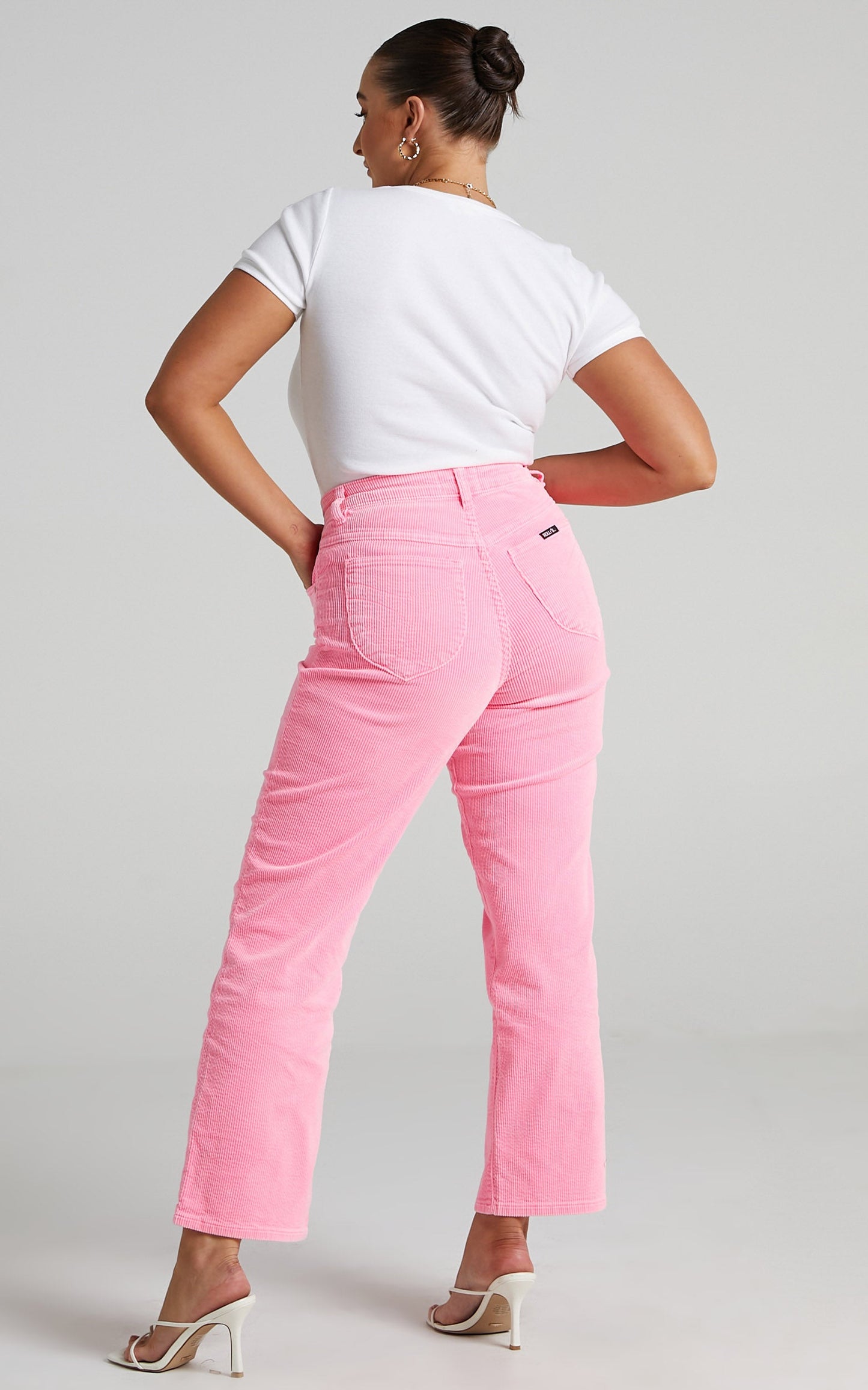 Rolla's - Original Straight Pants in Pink Cordial Cord