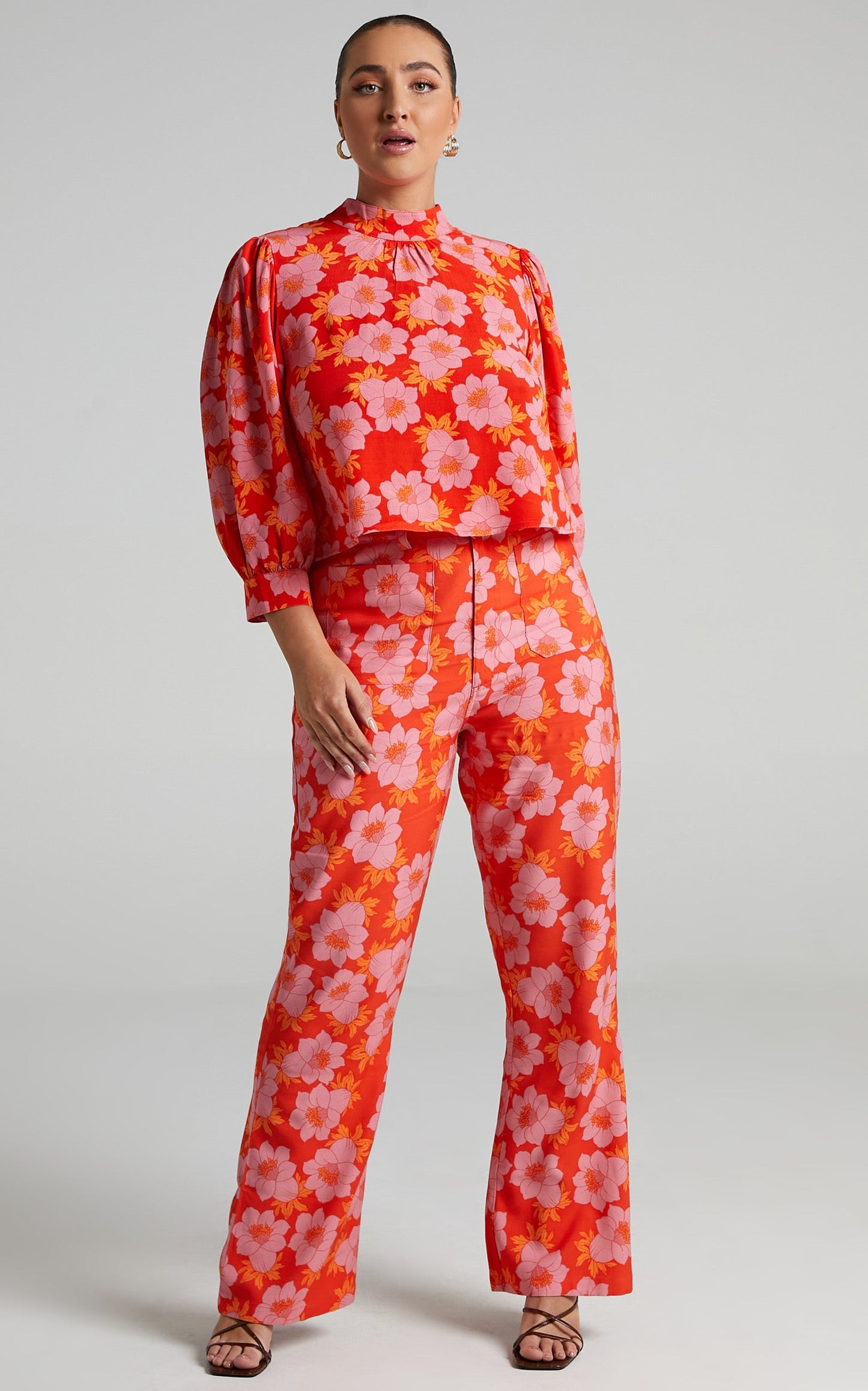 Rolla's - Datura Bootcut Pant in Pink Cordial