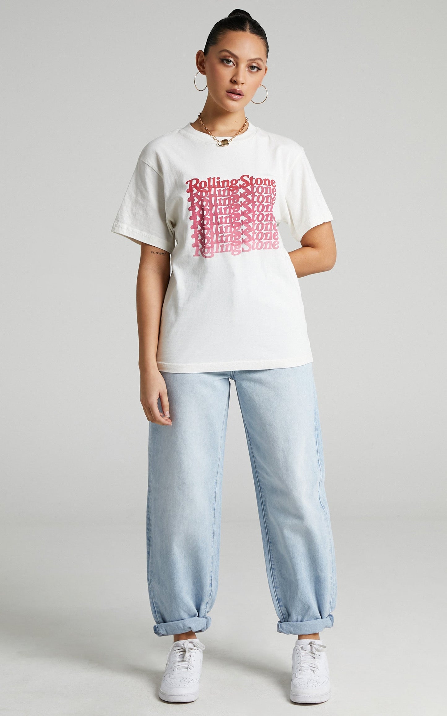 Rolla's - Rolling Stone 2020 Tomboy Tee in Vintage White