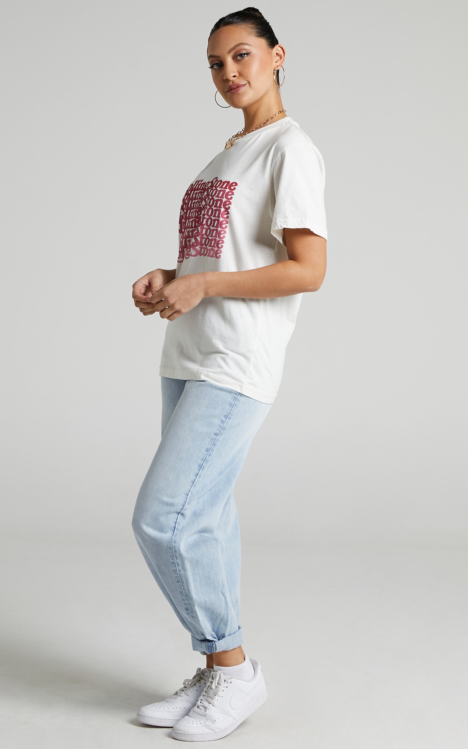 Rolla's - Rolling Stone 2020 Tomboy Tee in Vintage White