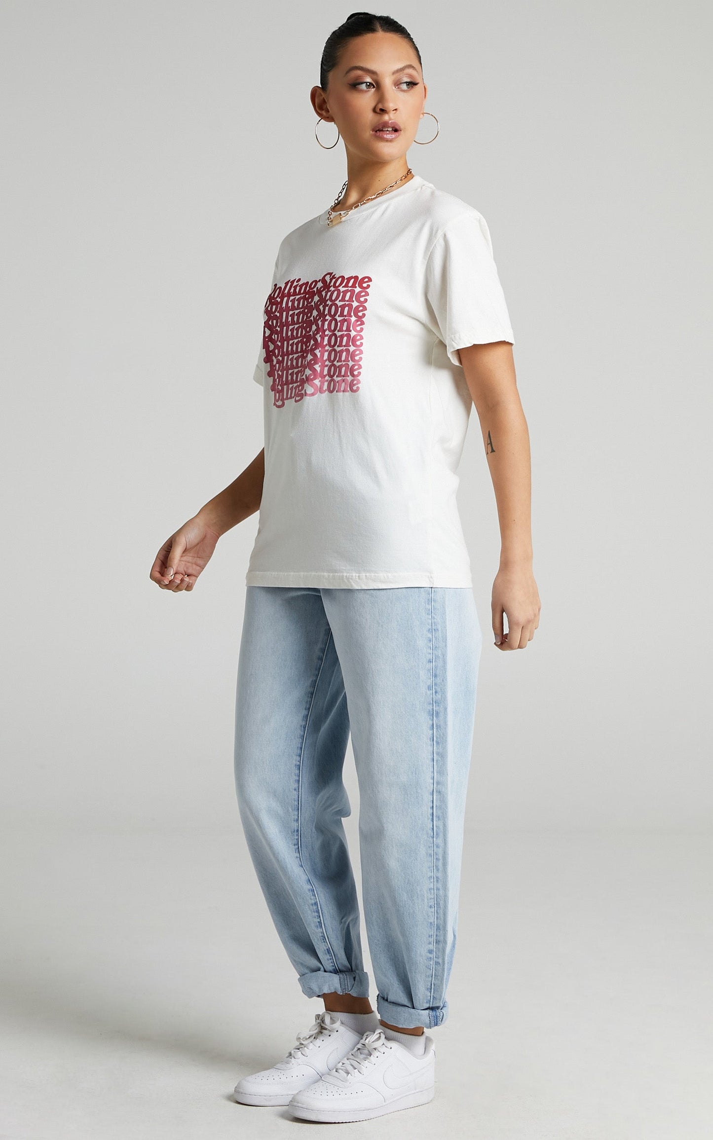 Rolla's - Rolling Stone 2020 Tomboy Tee in Vintage White