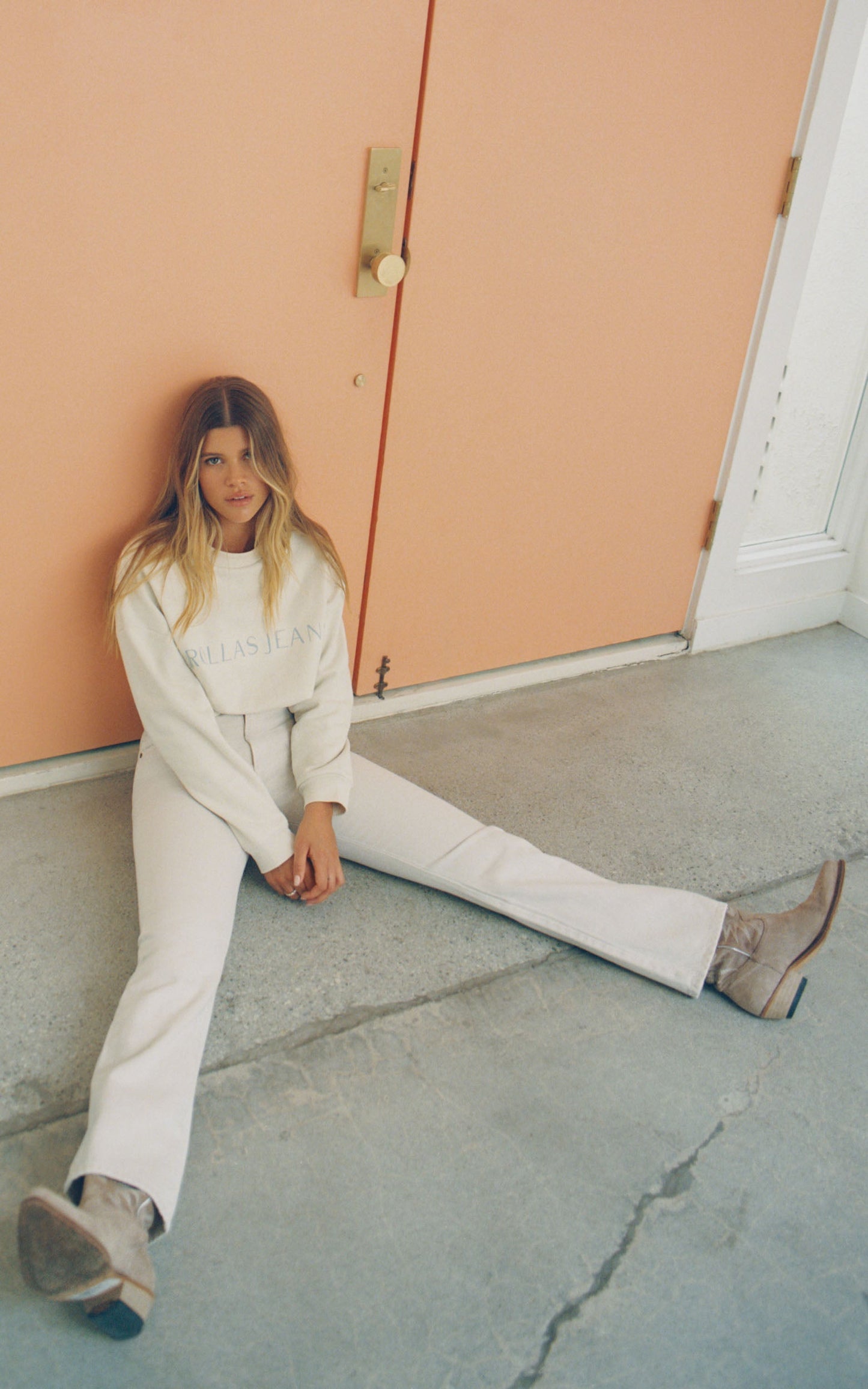 Rolla's x Sofia Richie - Editorial Slouch Sweater in Salt