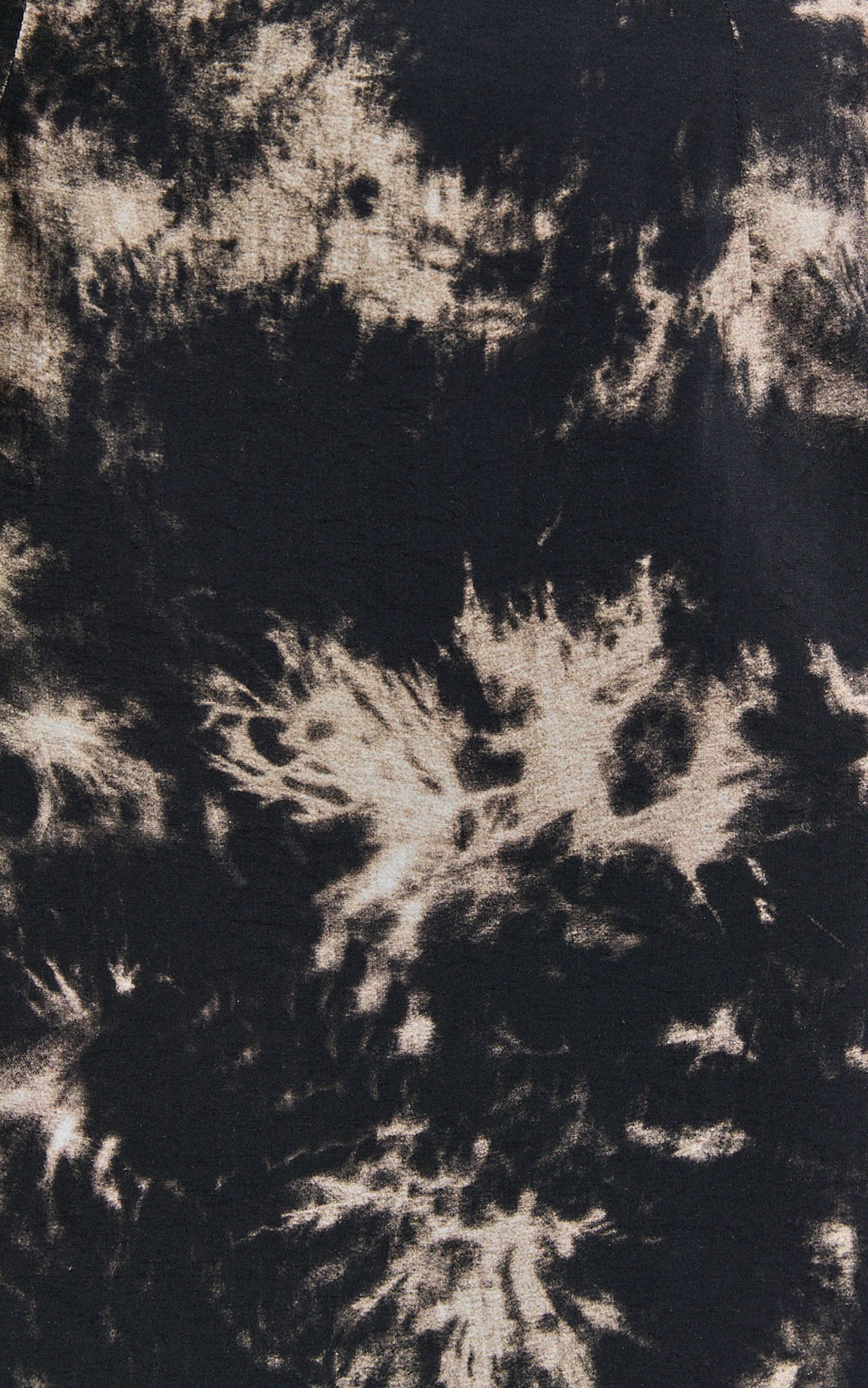 Romain Mini Skirt - High Waisted Printed Mini Skirt in Black Tie Dye