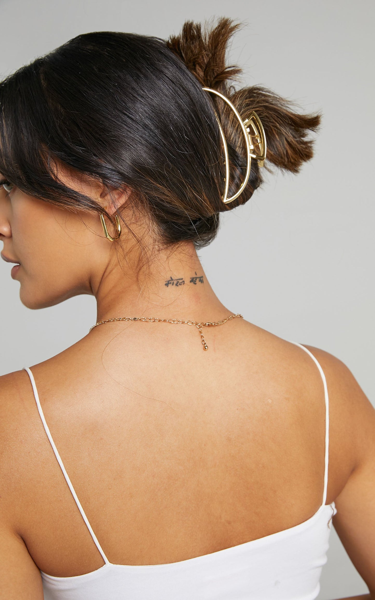 Romea Hair Clip in Gold
