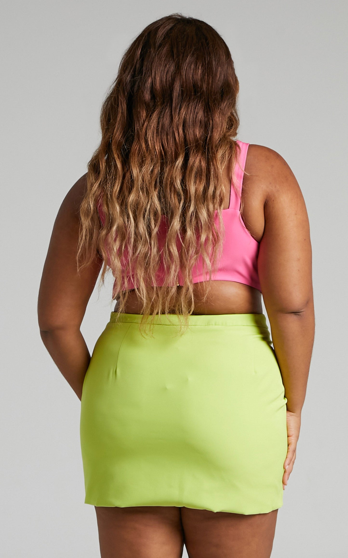 Ronella Mini Skirt - Micro Skirt in Lime