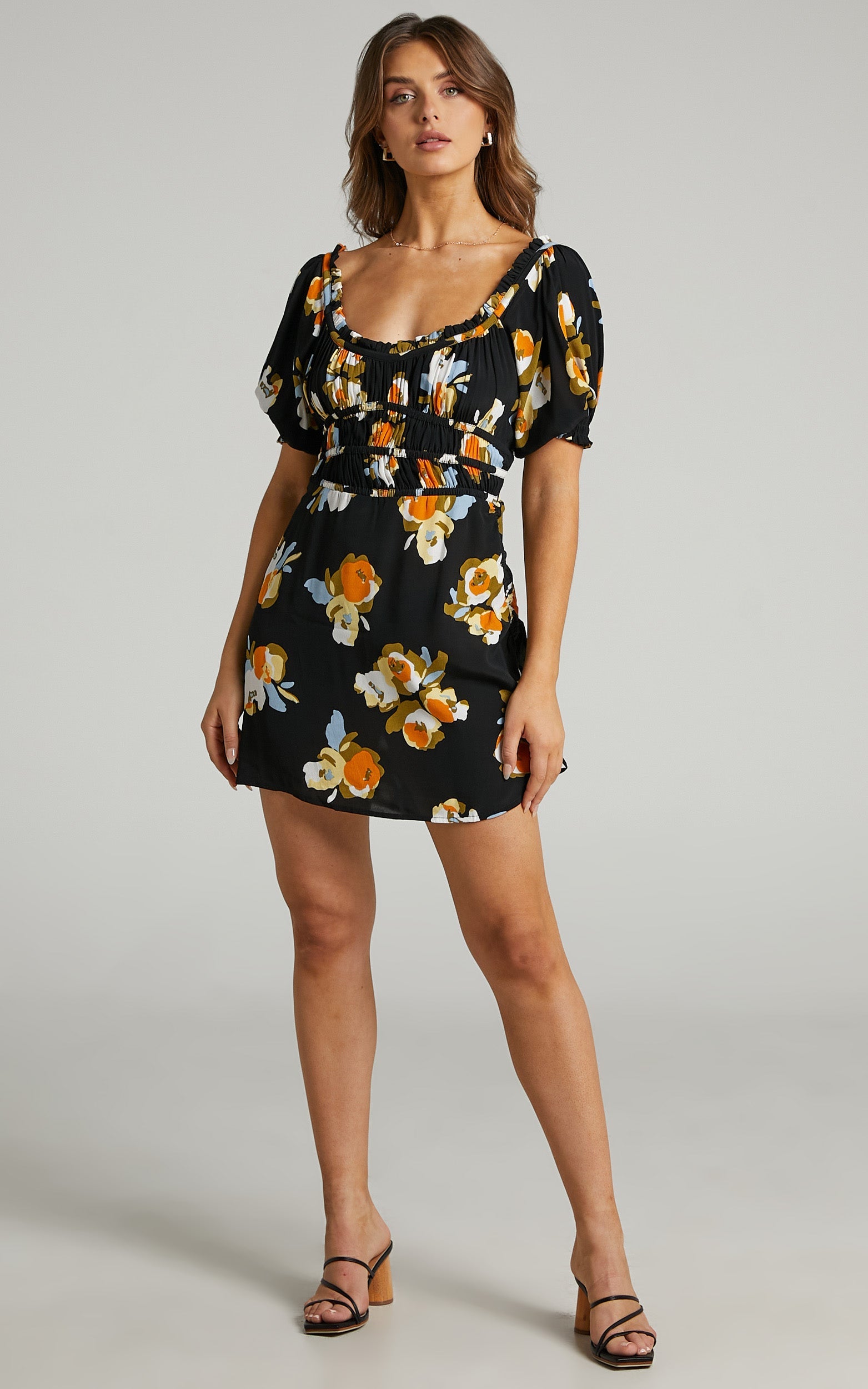 Rue Stiic - Leona Dress in Marigold Floral