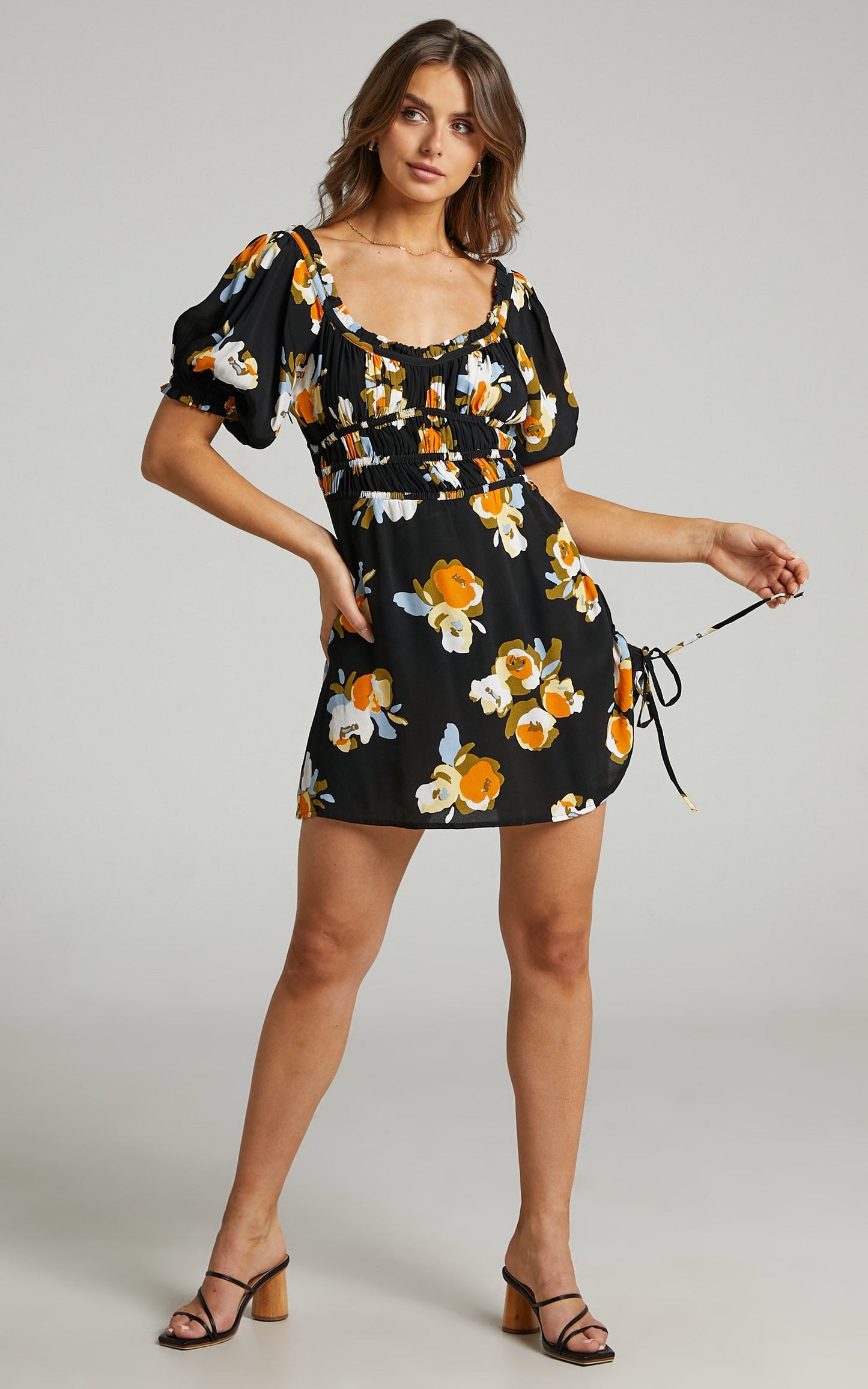 Rue Stiic - Leona Dress in Marigold Floral