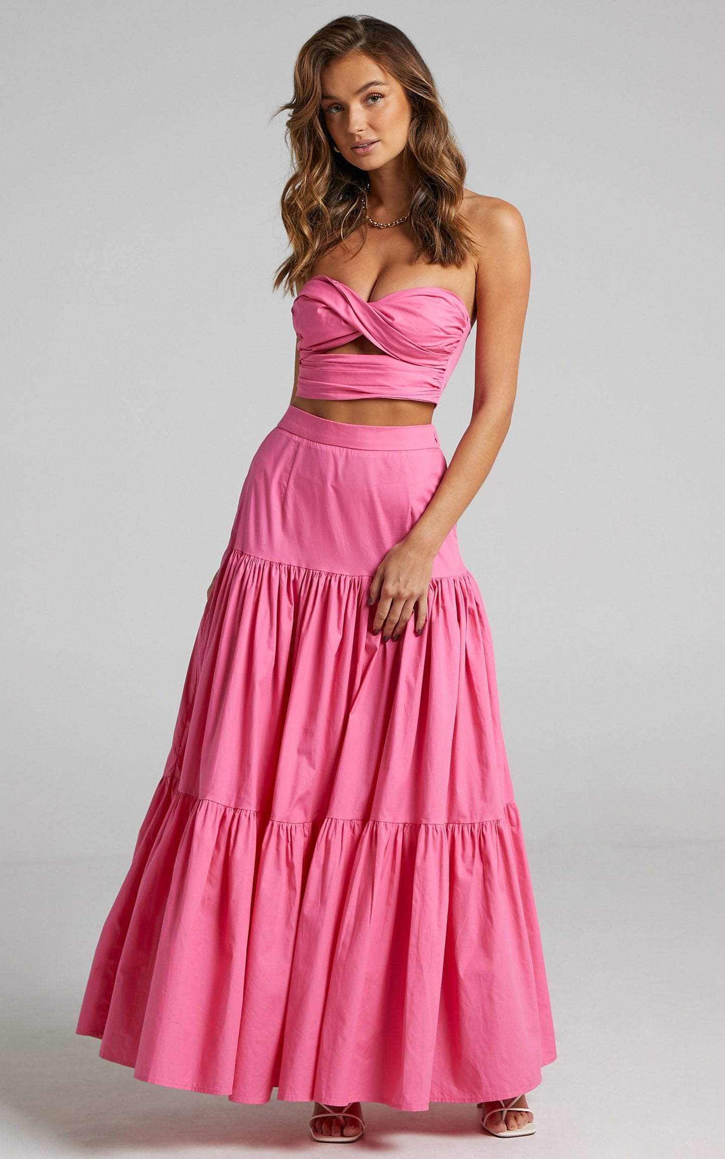 Runaway The Label - Ayla Midi Skirt in Pink