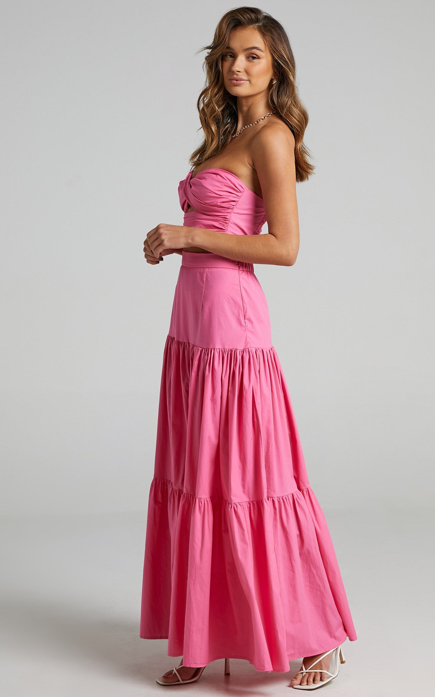 Runaway The Label - Ayla Midi Skirt in Pink