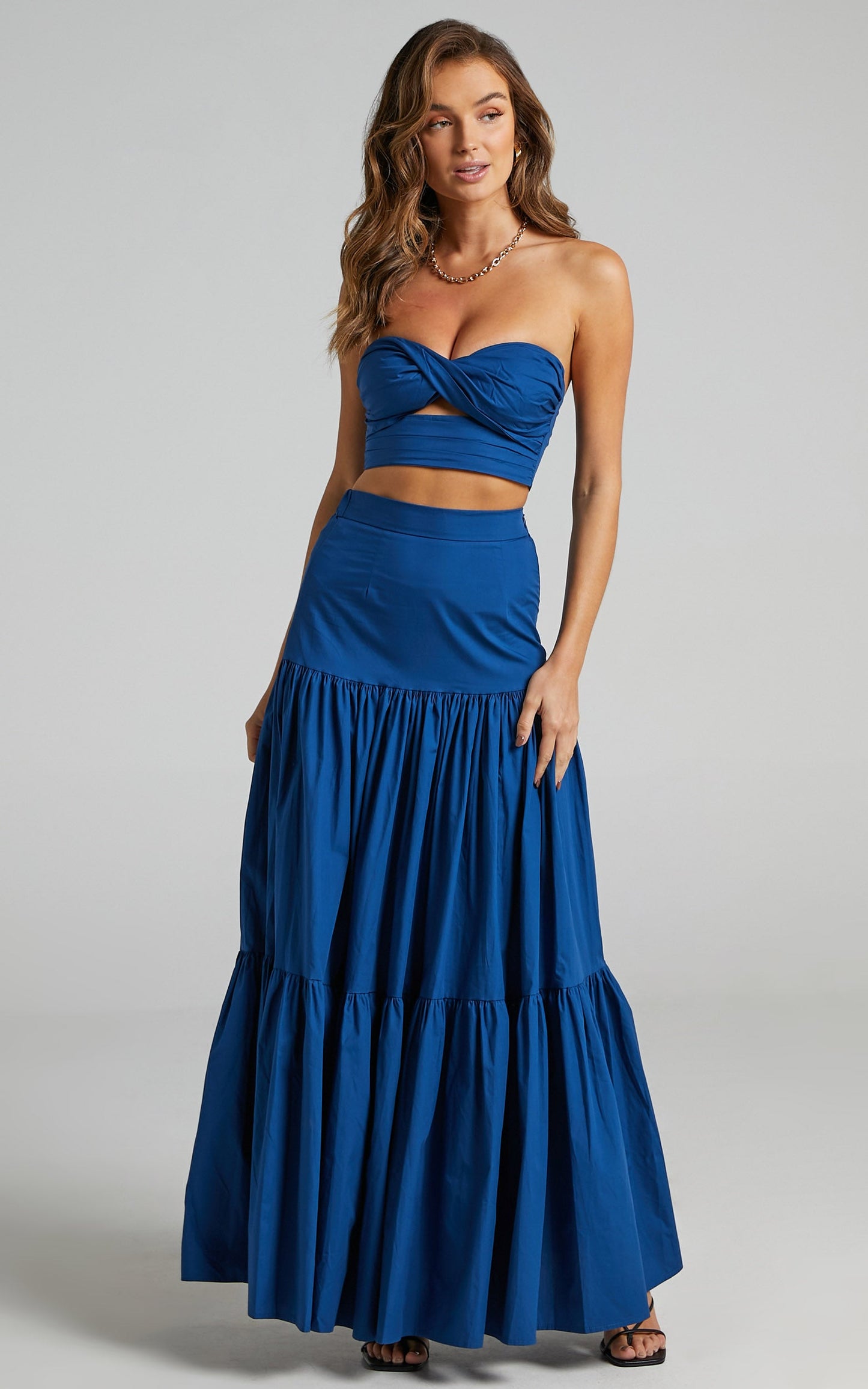 Runaway The Label - Ayla Midi Skirt in Sapphire