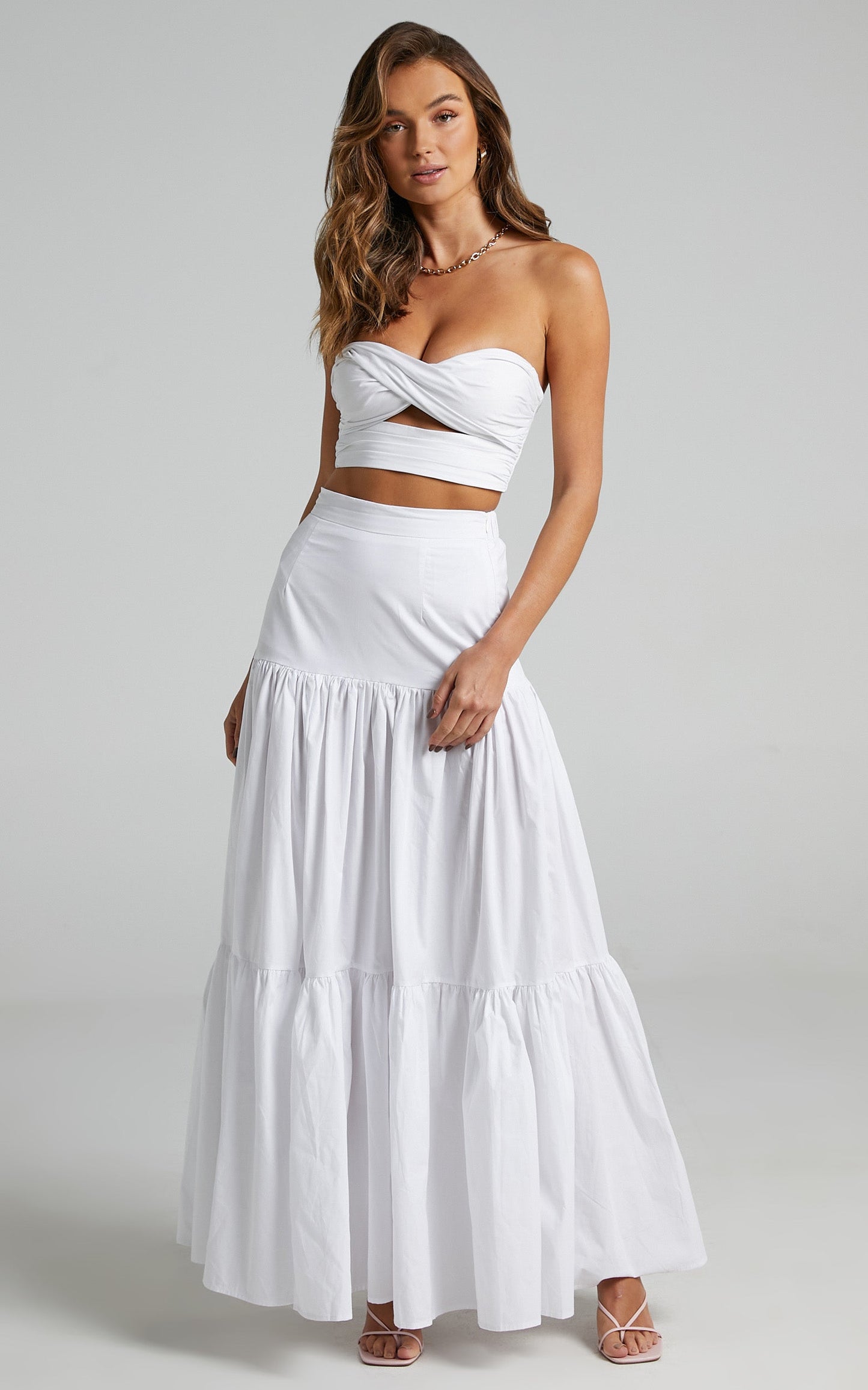 Runaway The Label - Ayla Midi Skirt in White