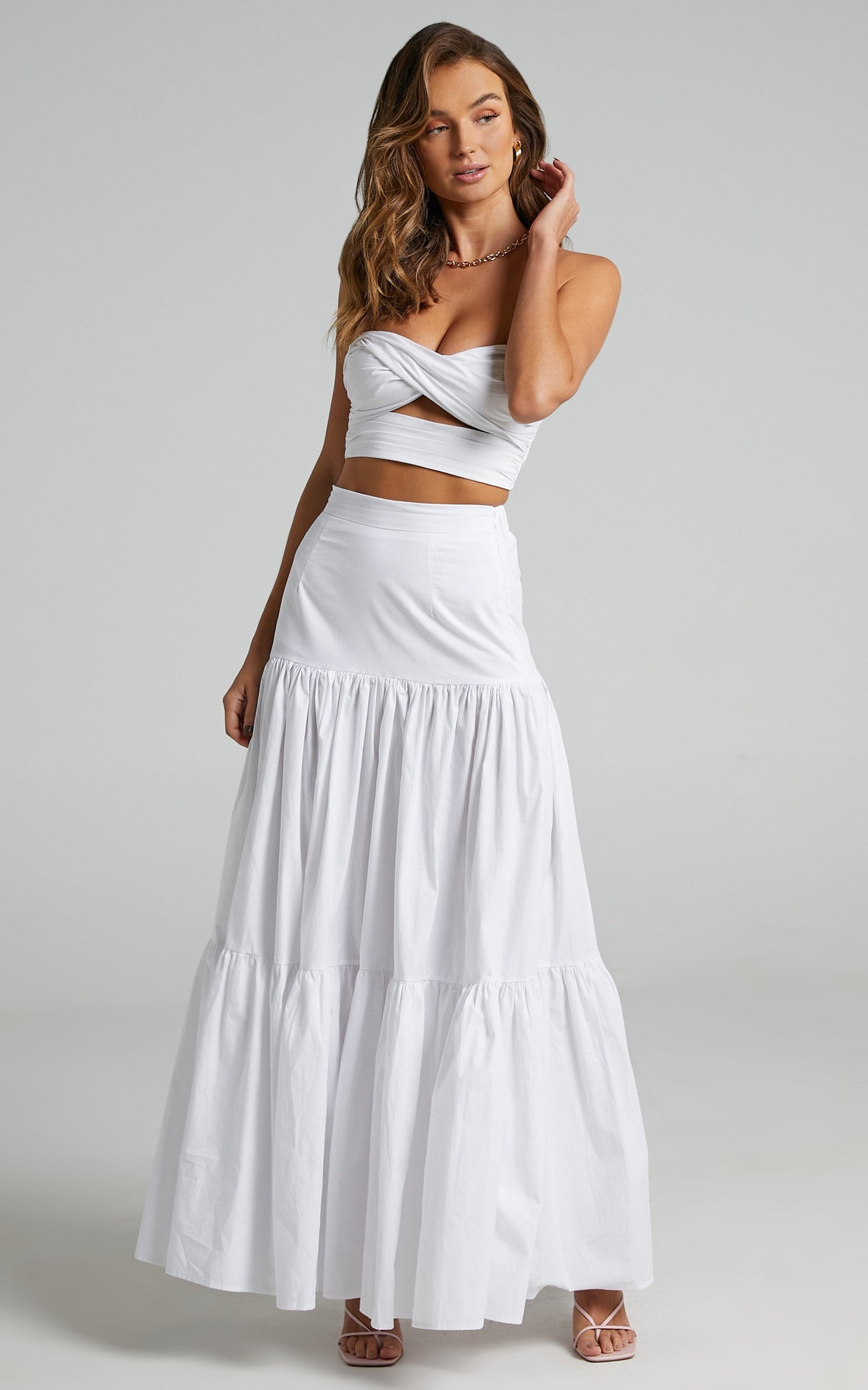 Runaway The Label - Ayla Midi Skirt in White