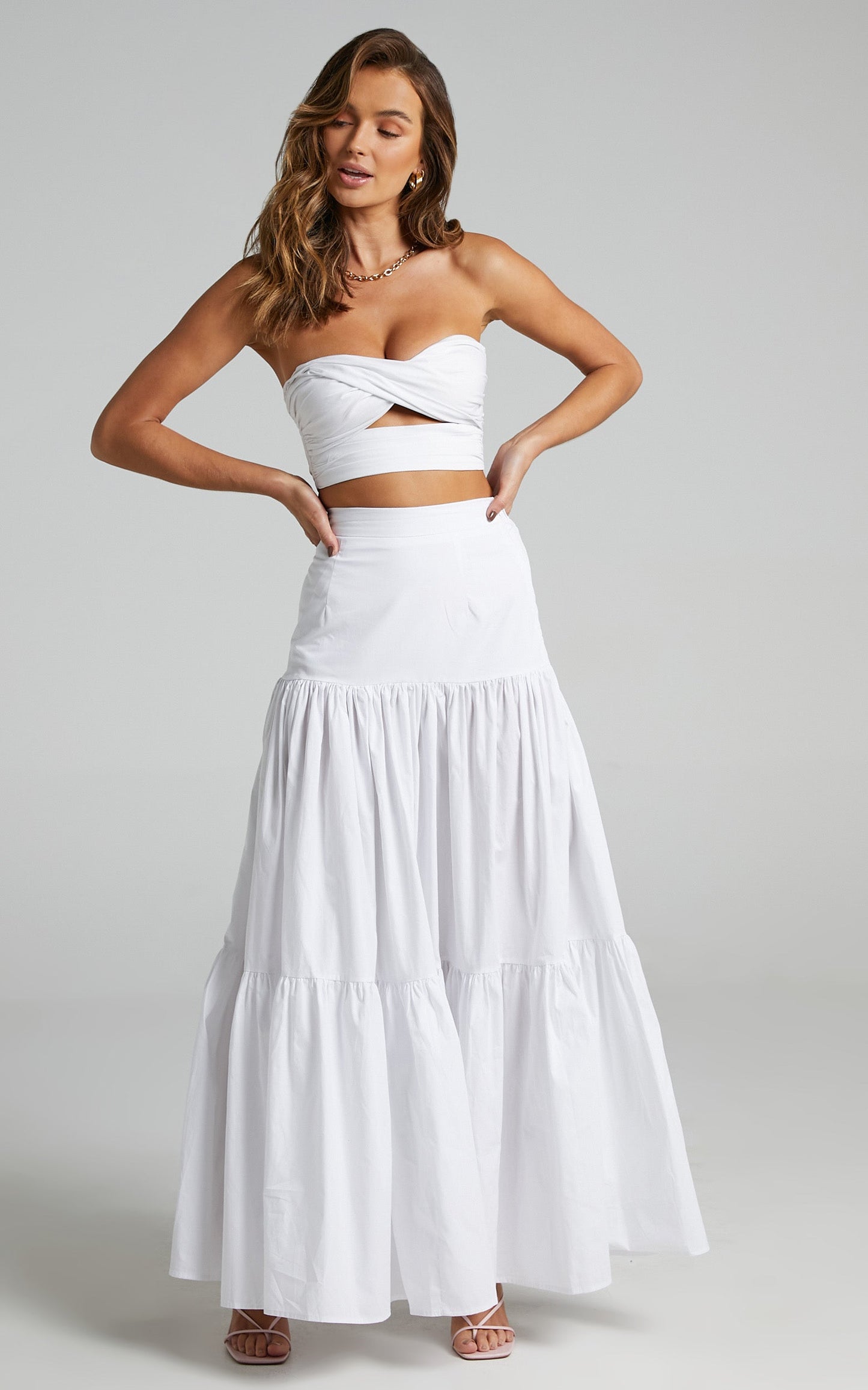 Runaway The Label - Ayla Midi Skirt in White