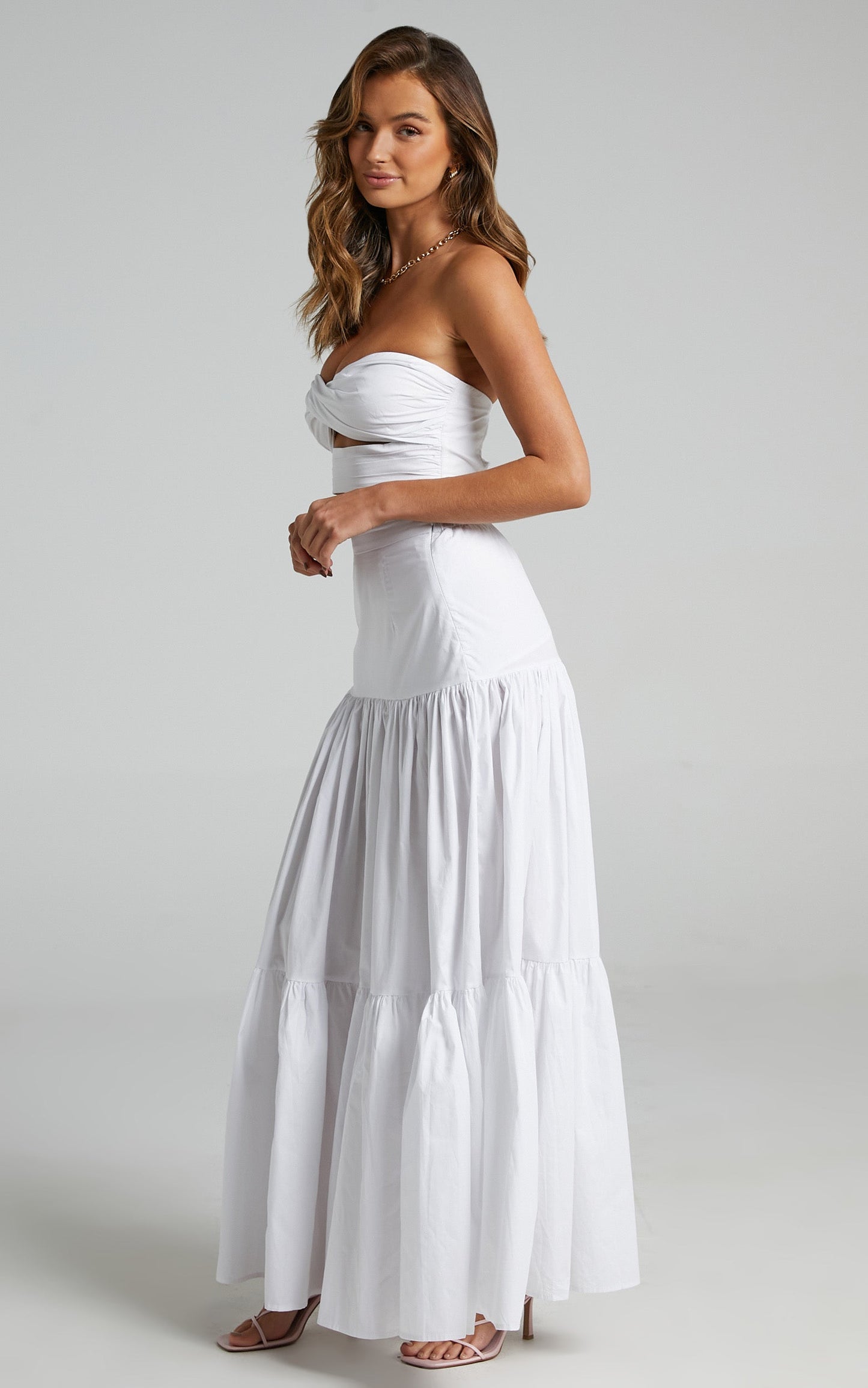 Runaway The Label - Ayla Midi Skirt in White