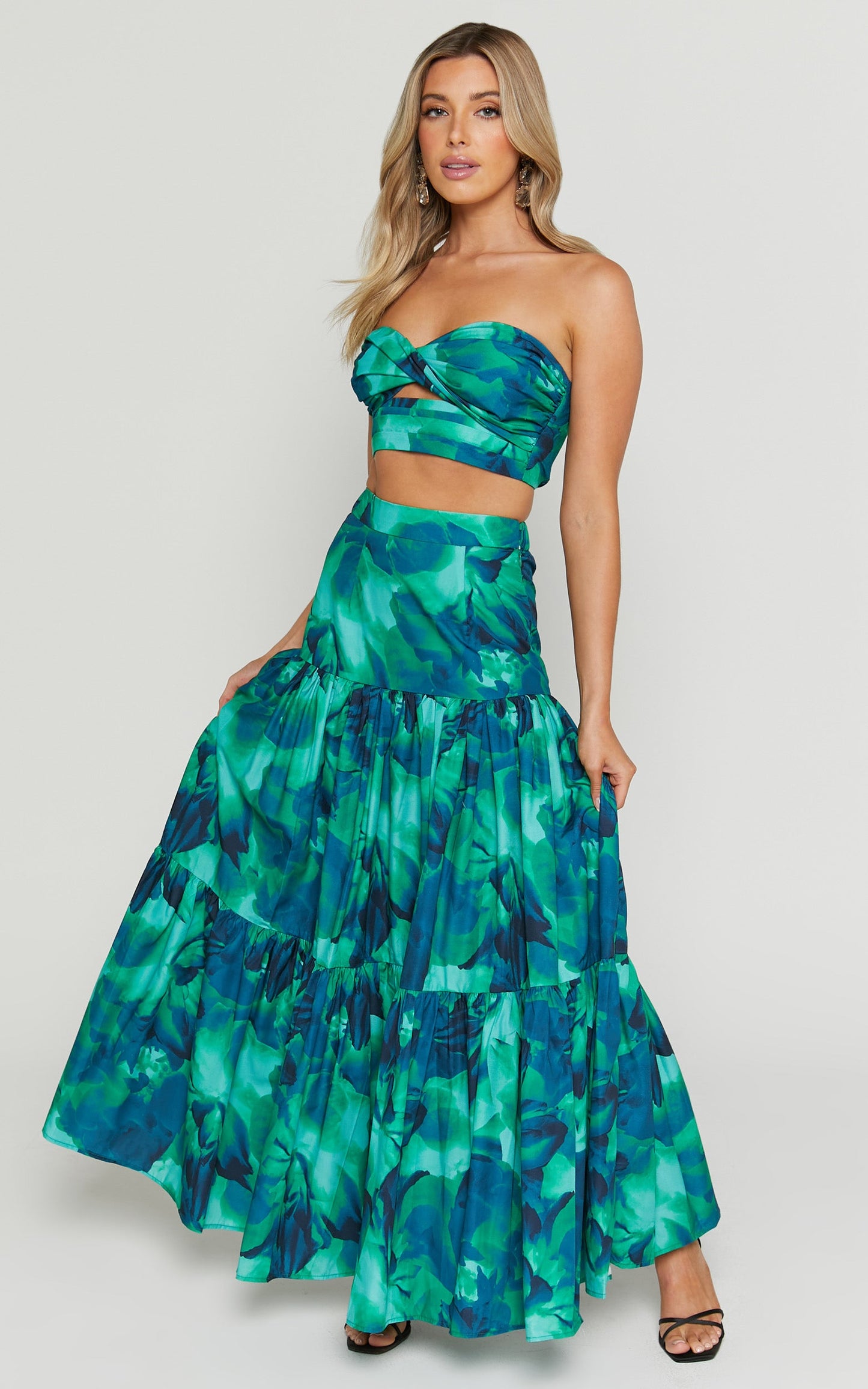 Runaway The Label - Ayla Calista Top in Calista Green