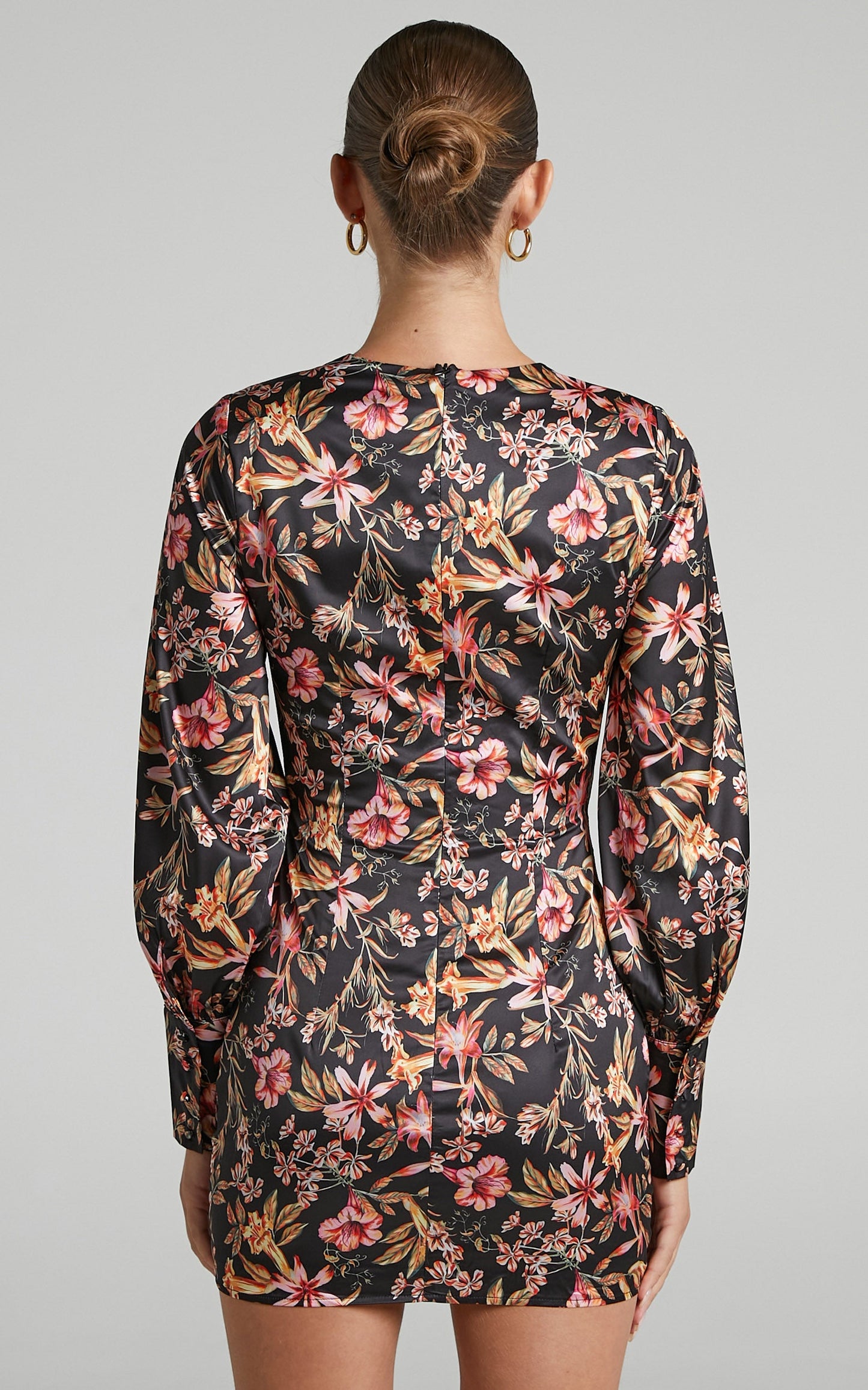 Runaway The Label - Aysa Mini Dress in Black Floral