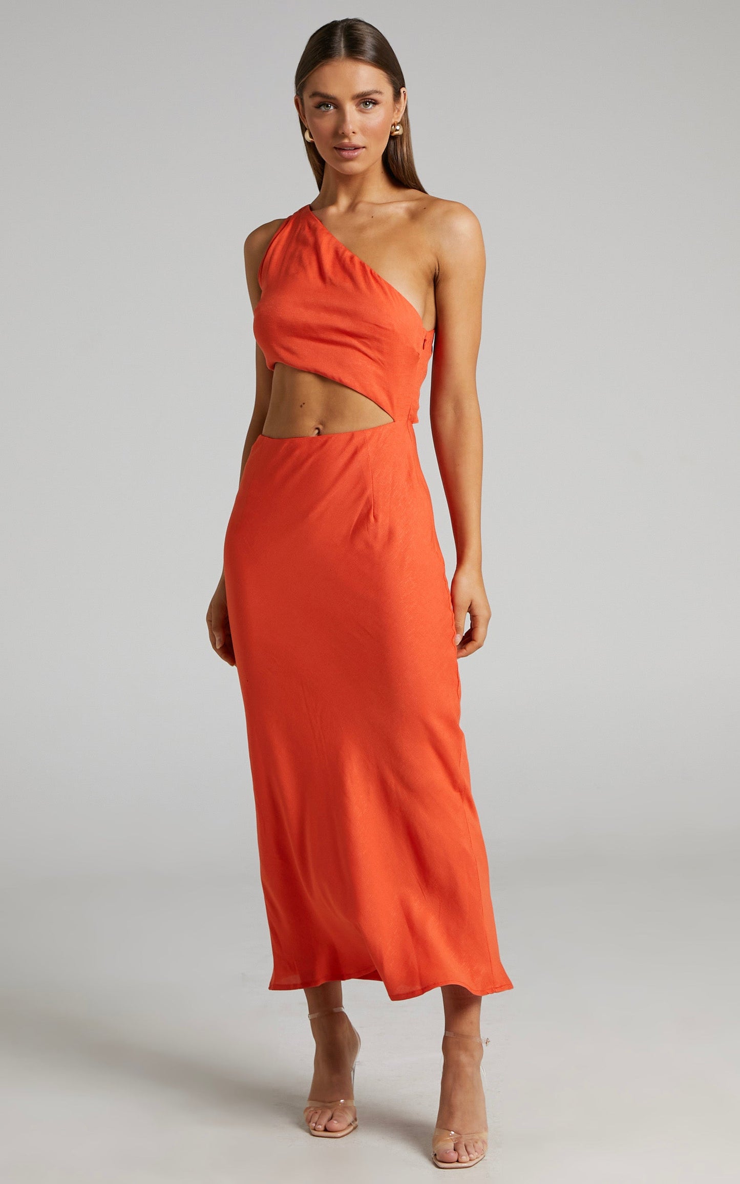 Runaway The Label - Cedros Midi Slip in Fire