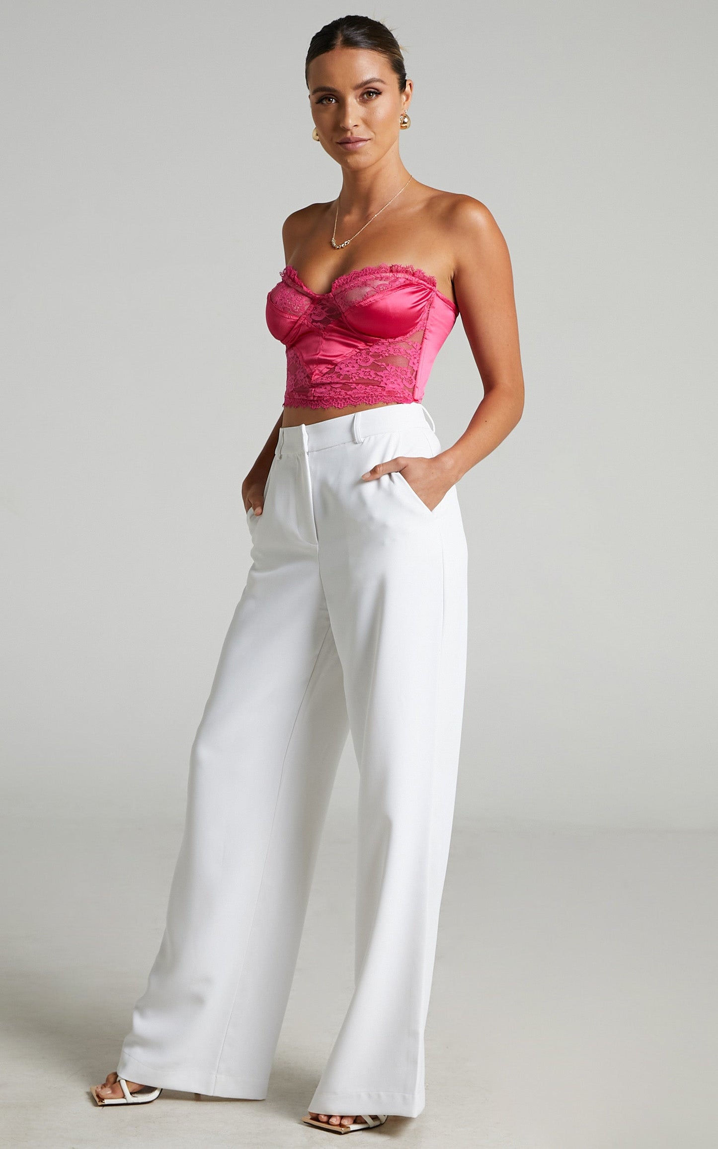 Runaway The Label - Celeste Bustier in Hot Pink