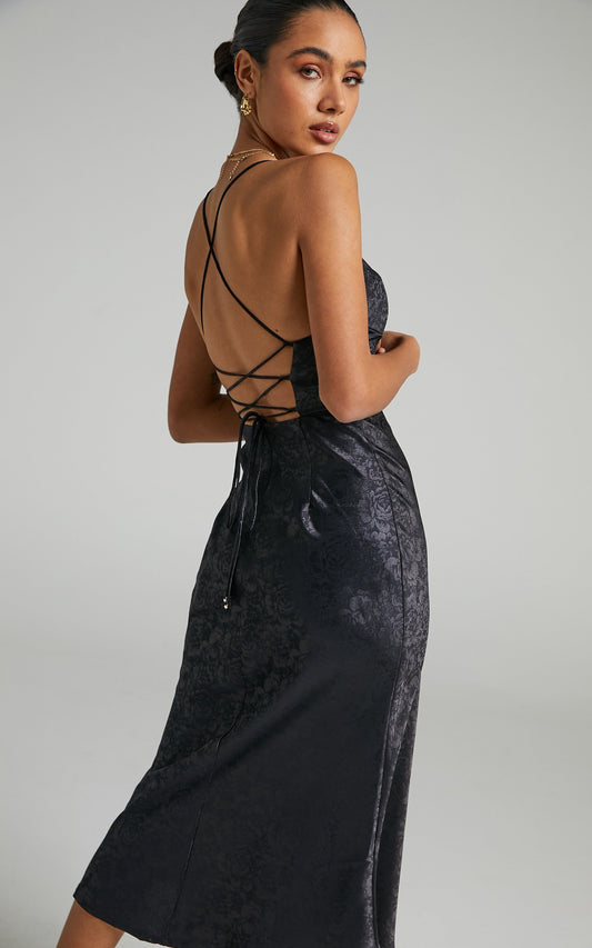 Runaway The Label - Electra Slip Dress in Black