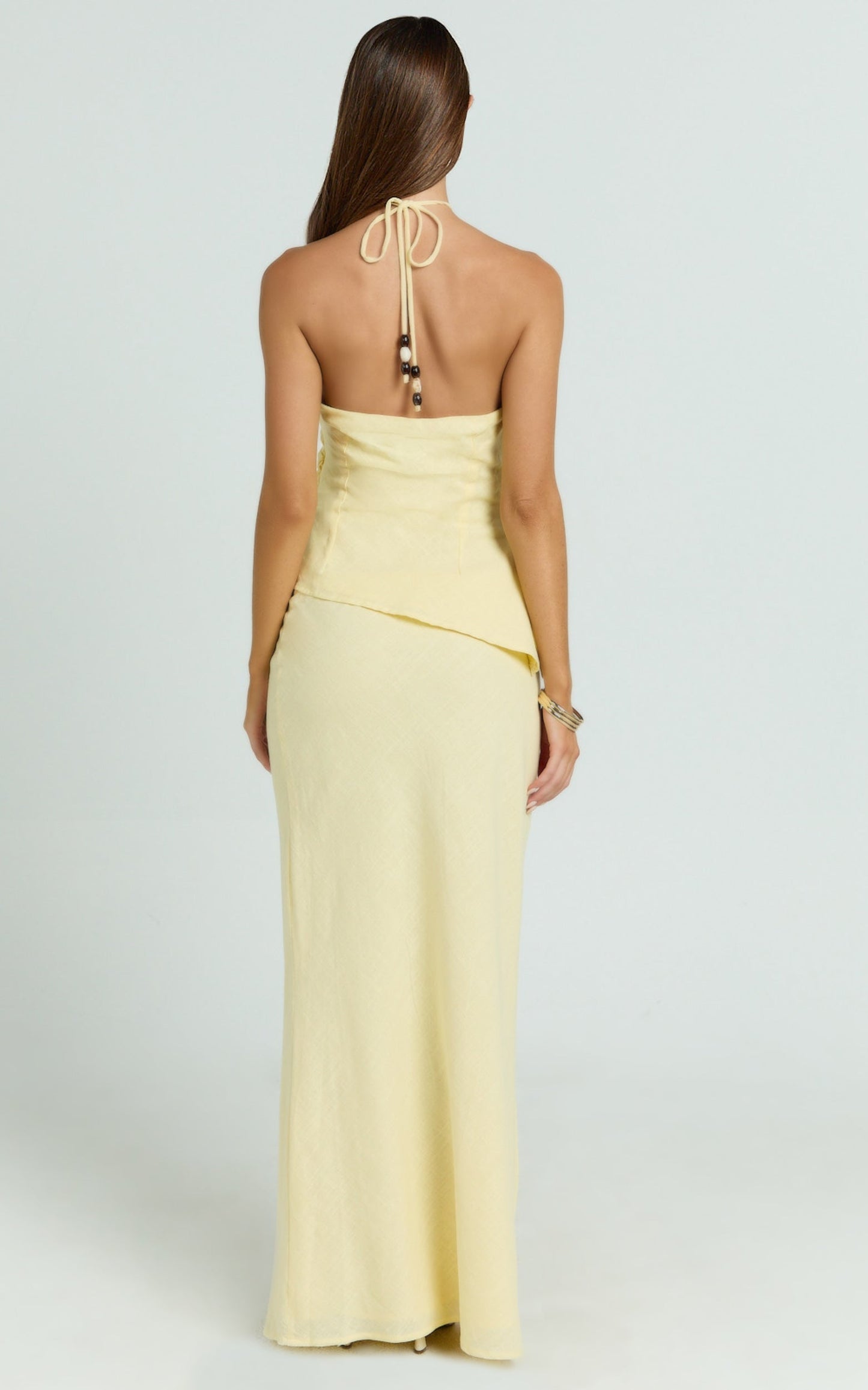 Runaway The Label - Halzie Maxi Skirt in Lemon