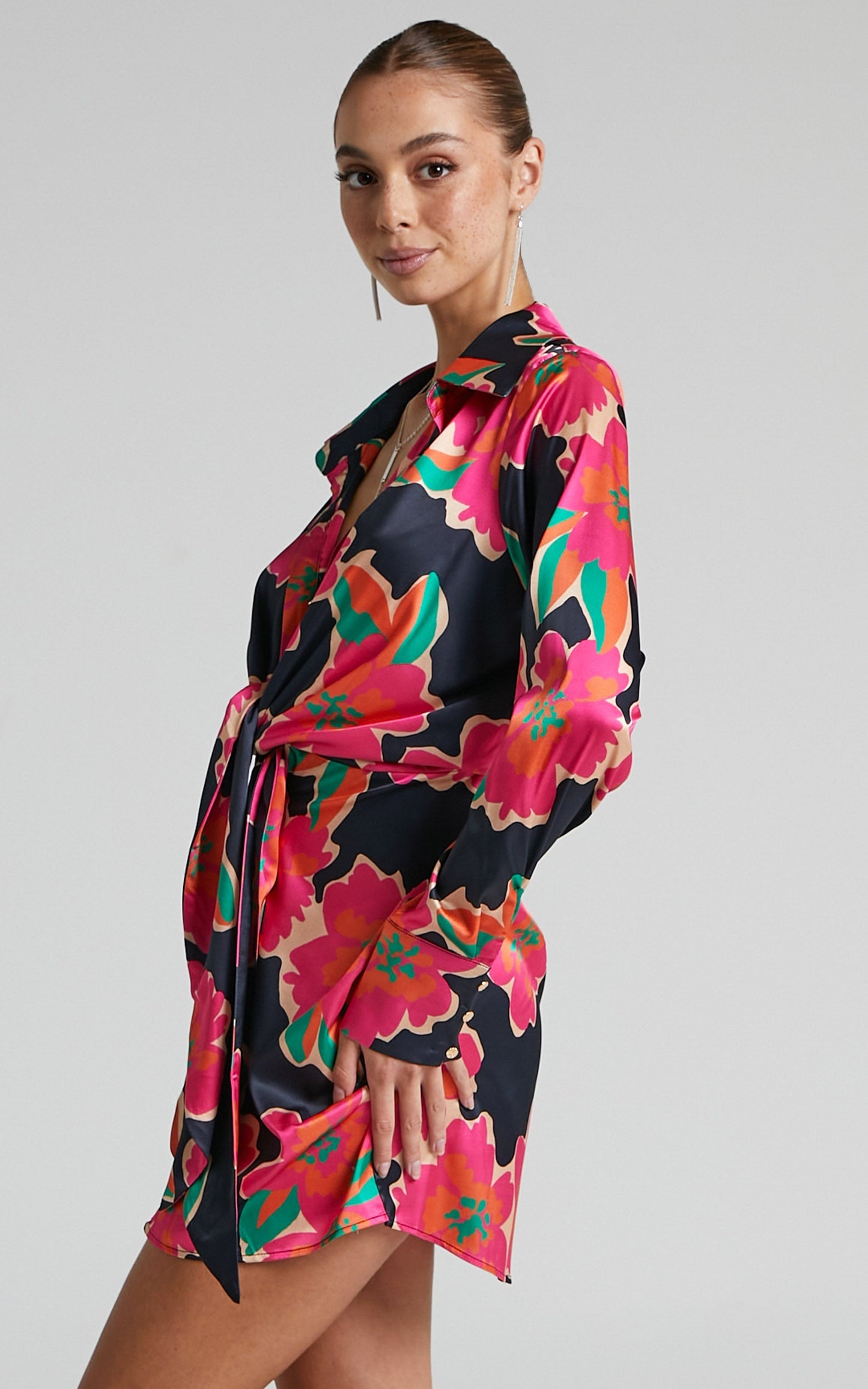 Runaway The Label - Ruby Angel Dress in Pink Floral