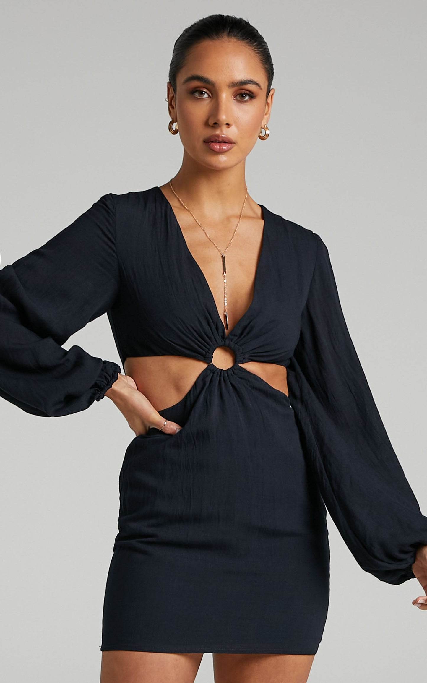 Runaway The Label - Sandra Mini Dress in Black