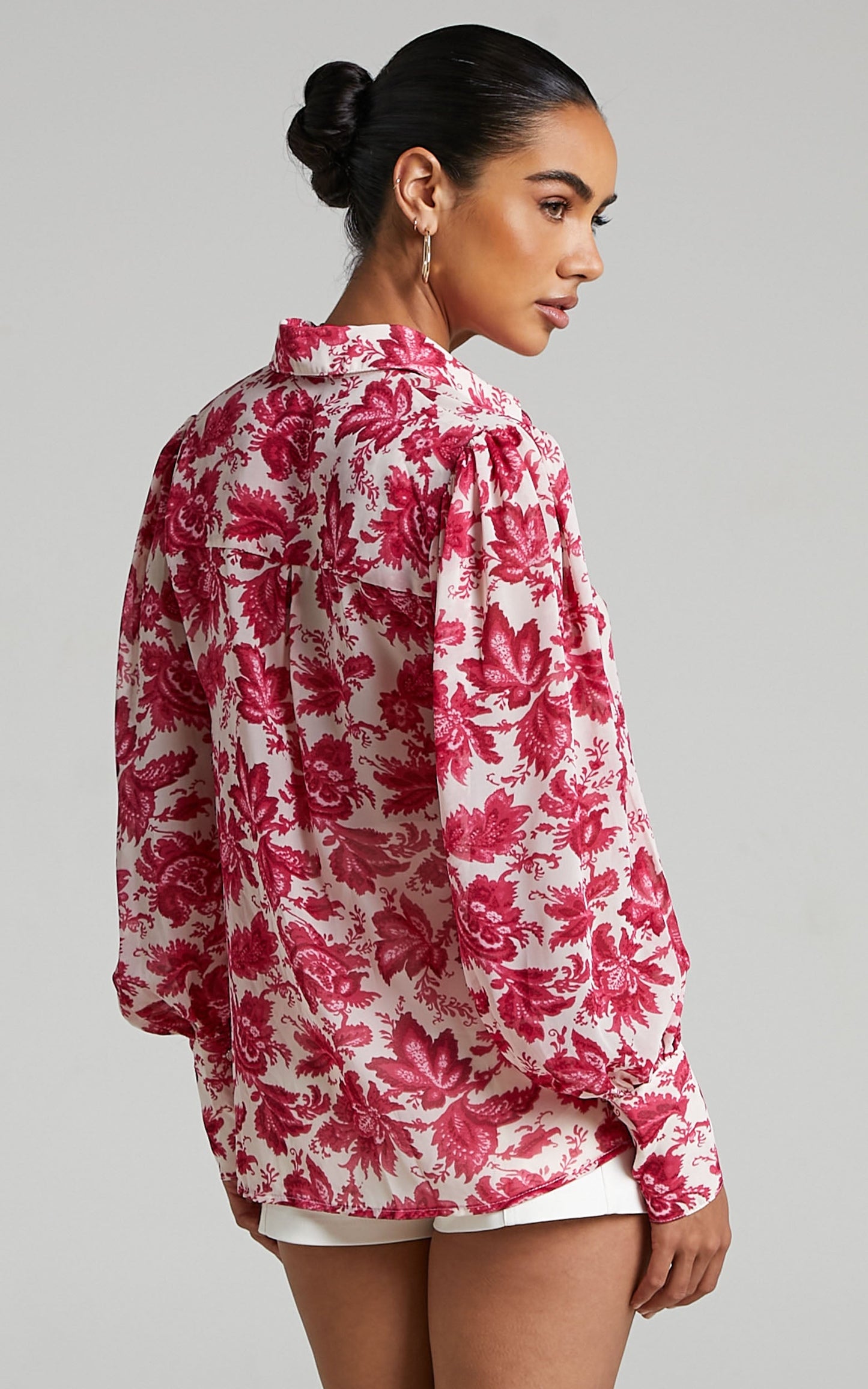Runaway The Label - Stevie Blouse in Pink Floral