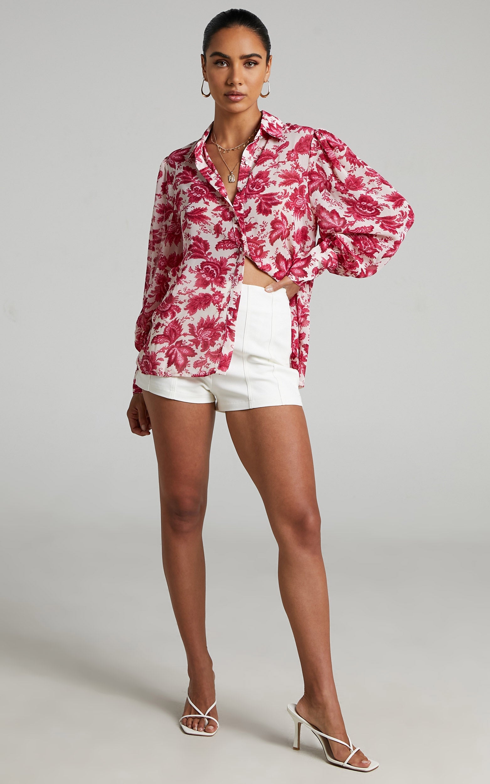Runaway The Label - Stevie Blouse in Pink Floral