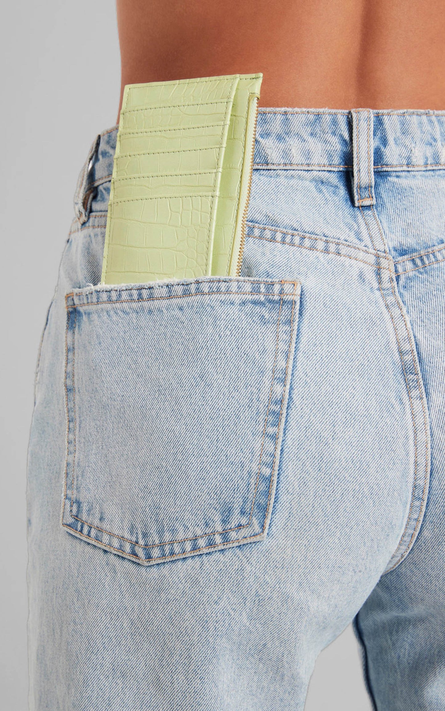 Peta And Jain - Marley Wallet in Avocado Croc