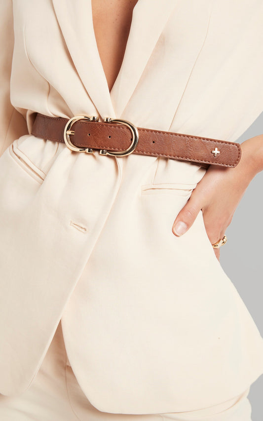 Peta and Jain - Kingston Belt in Tan/Gold
