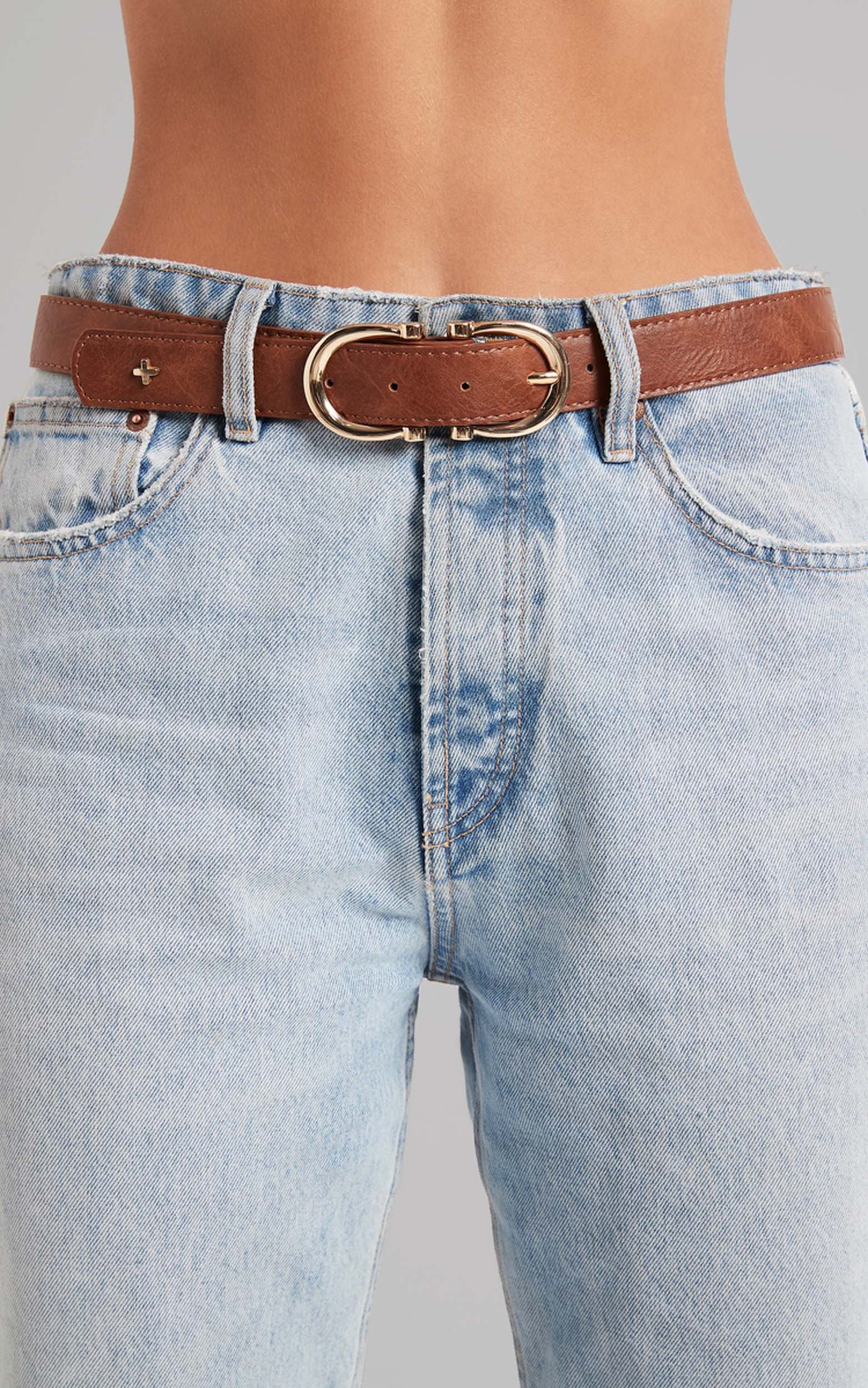 Peta and Jain - Kingston Belt in Tan/Gold