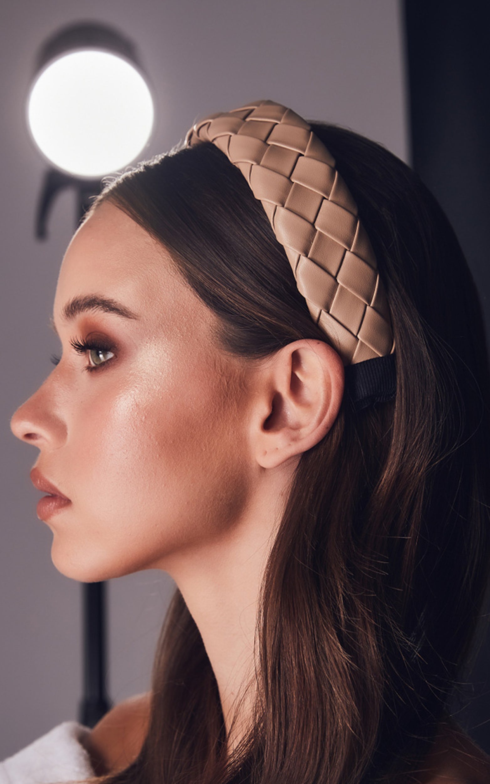 Billini x Natalie Anne - Sammy Woven Headband in Nude