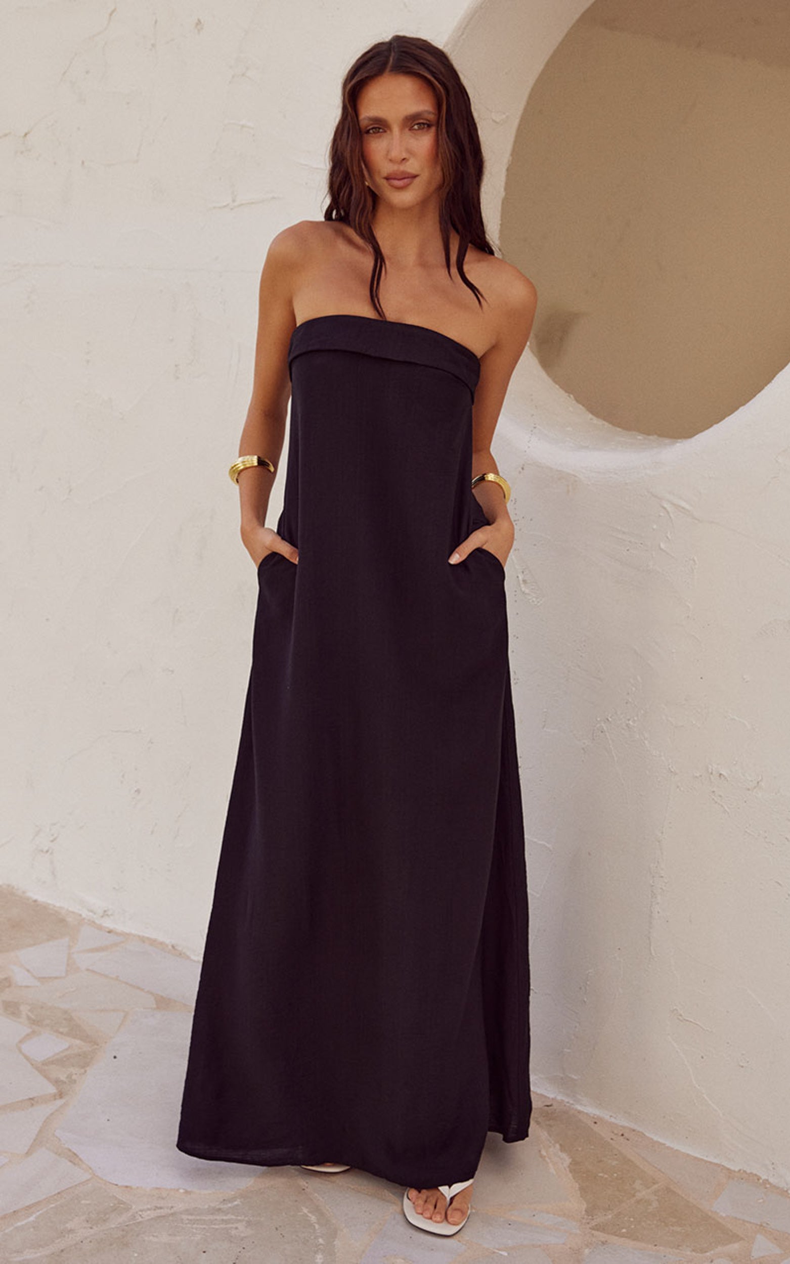 Runaway The Label - Saphira Maxi Dress in Black