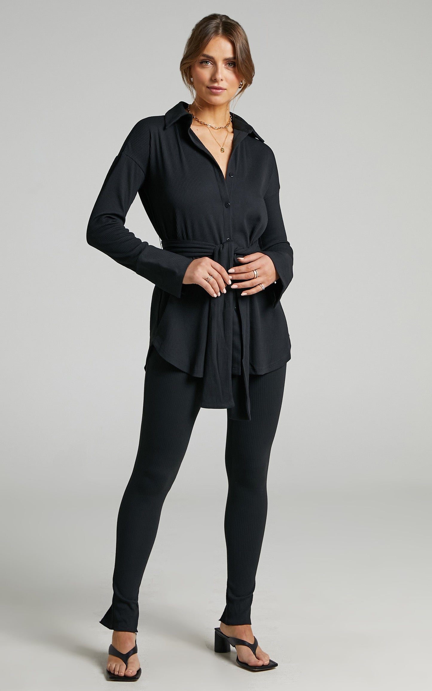 SNDYS - Renee Ribbed Top in Black