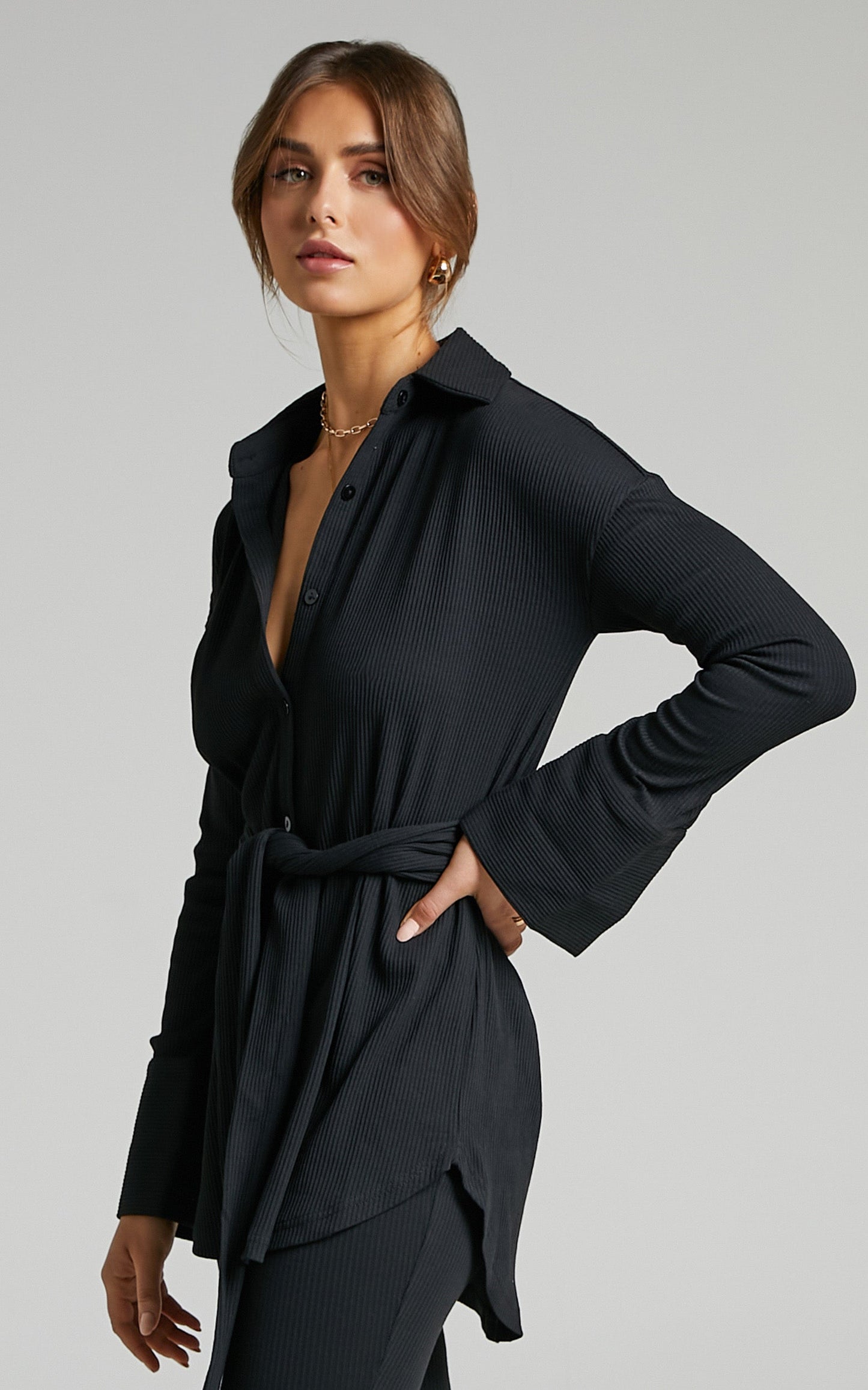 SNDYS - Renee Ribbed Top in Black