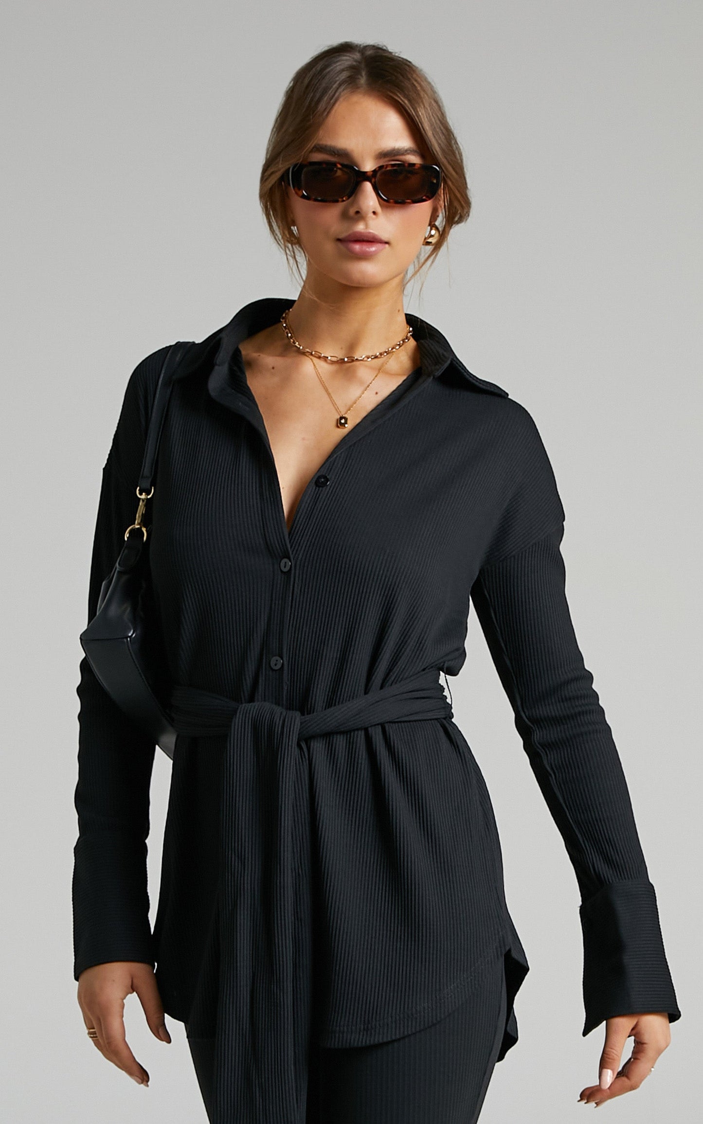 SNDYS - Renee Ribbed Top in Black