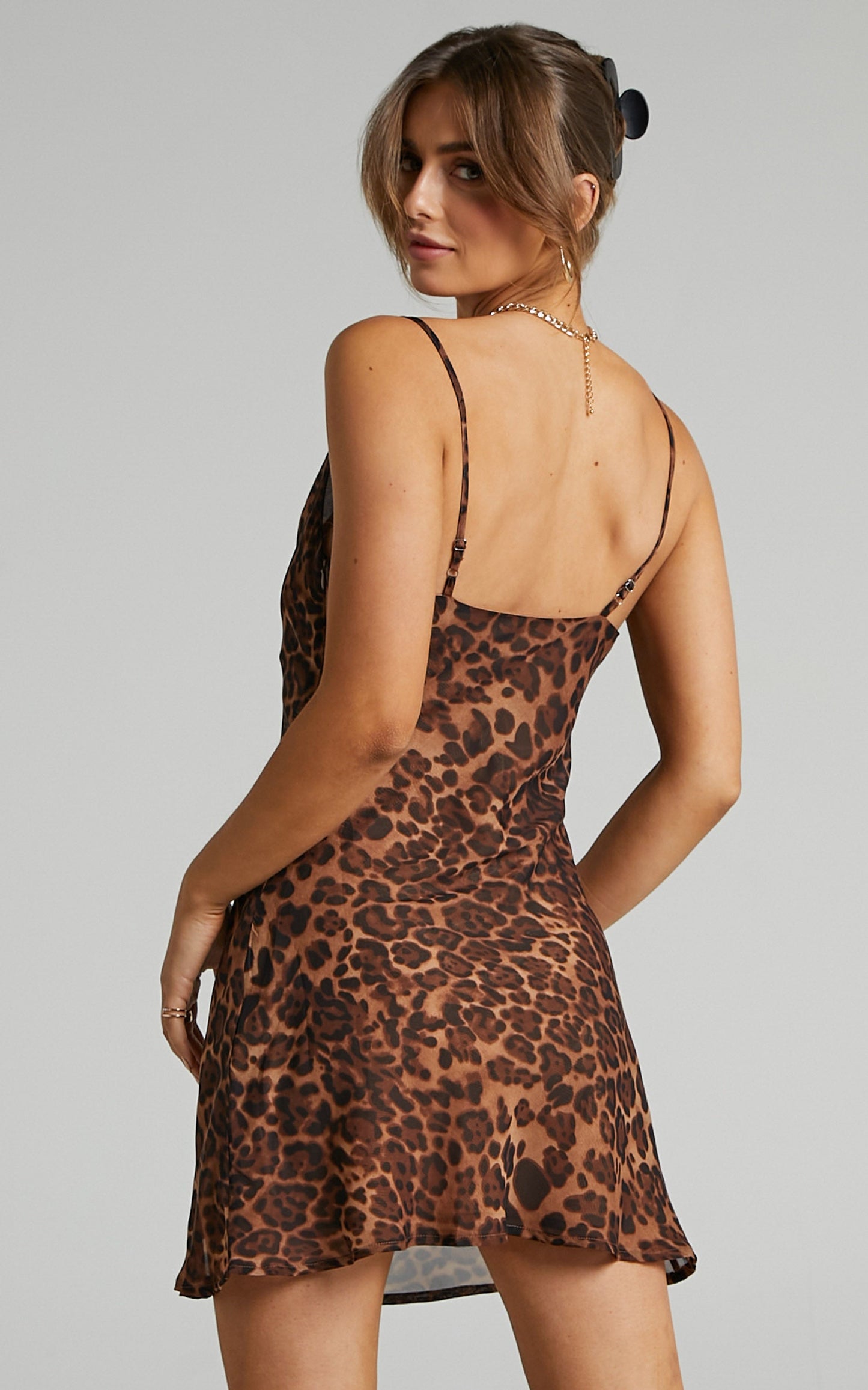 SNDYS - Skin Mini Dress in Leopard