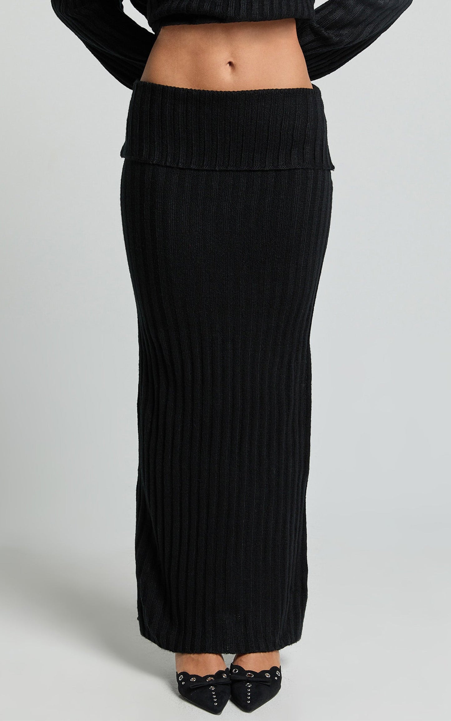 SNDYS the Label - Brooks Maxi Skirt in Black