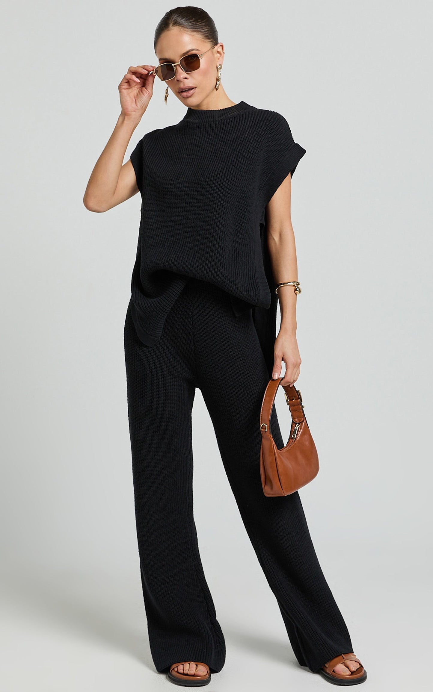 Sndys The Label - Oak Vest Top in Black