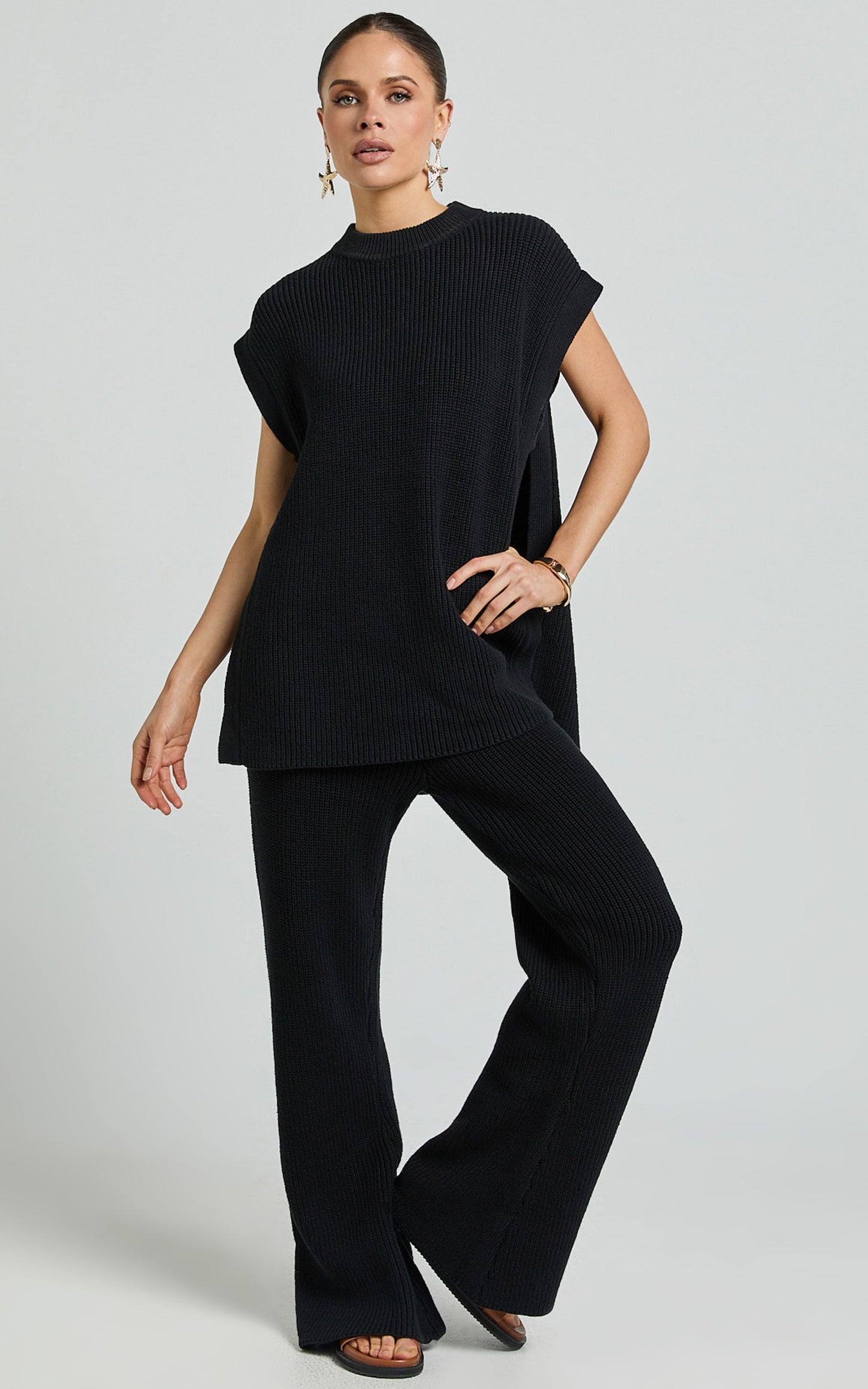 Sndys The Label - Oak Vest Top in Black