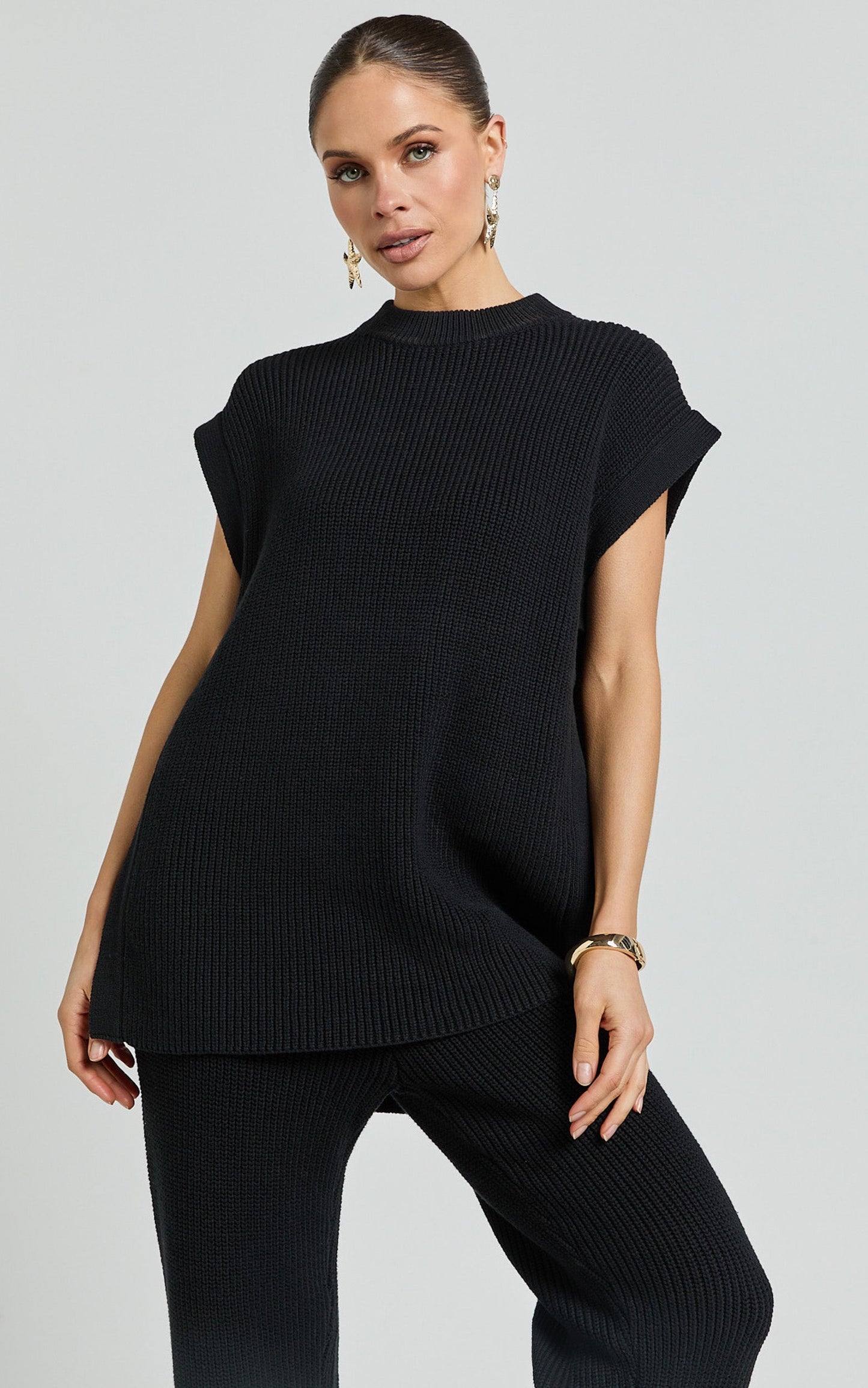 Sndys The Label - Oak Vest Top in Black