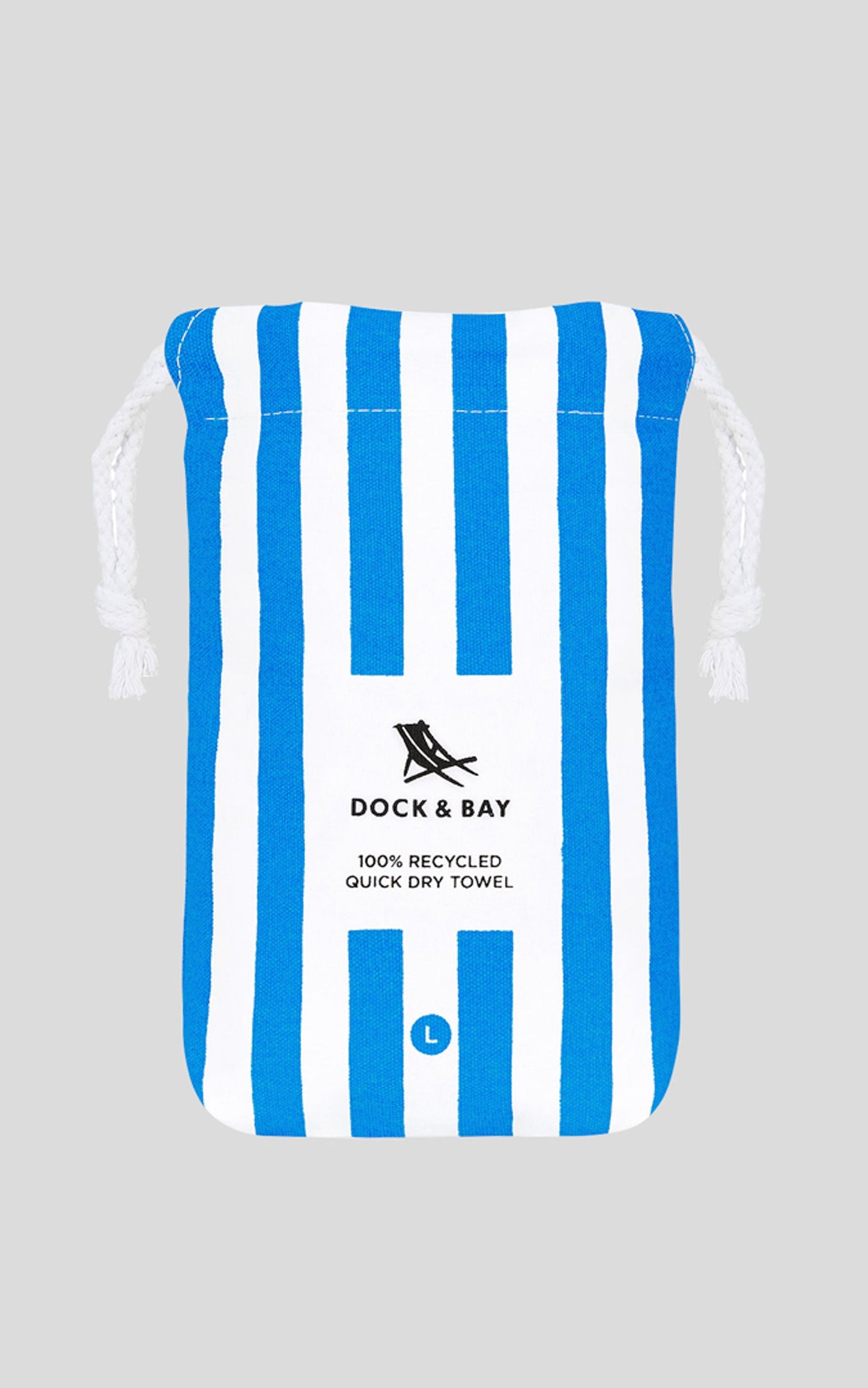 Dock & Bay - Beach Towel Cabana Collection (XL) in Tulum Blue